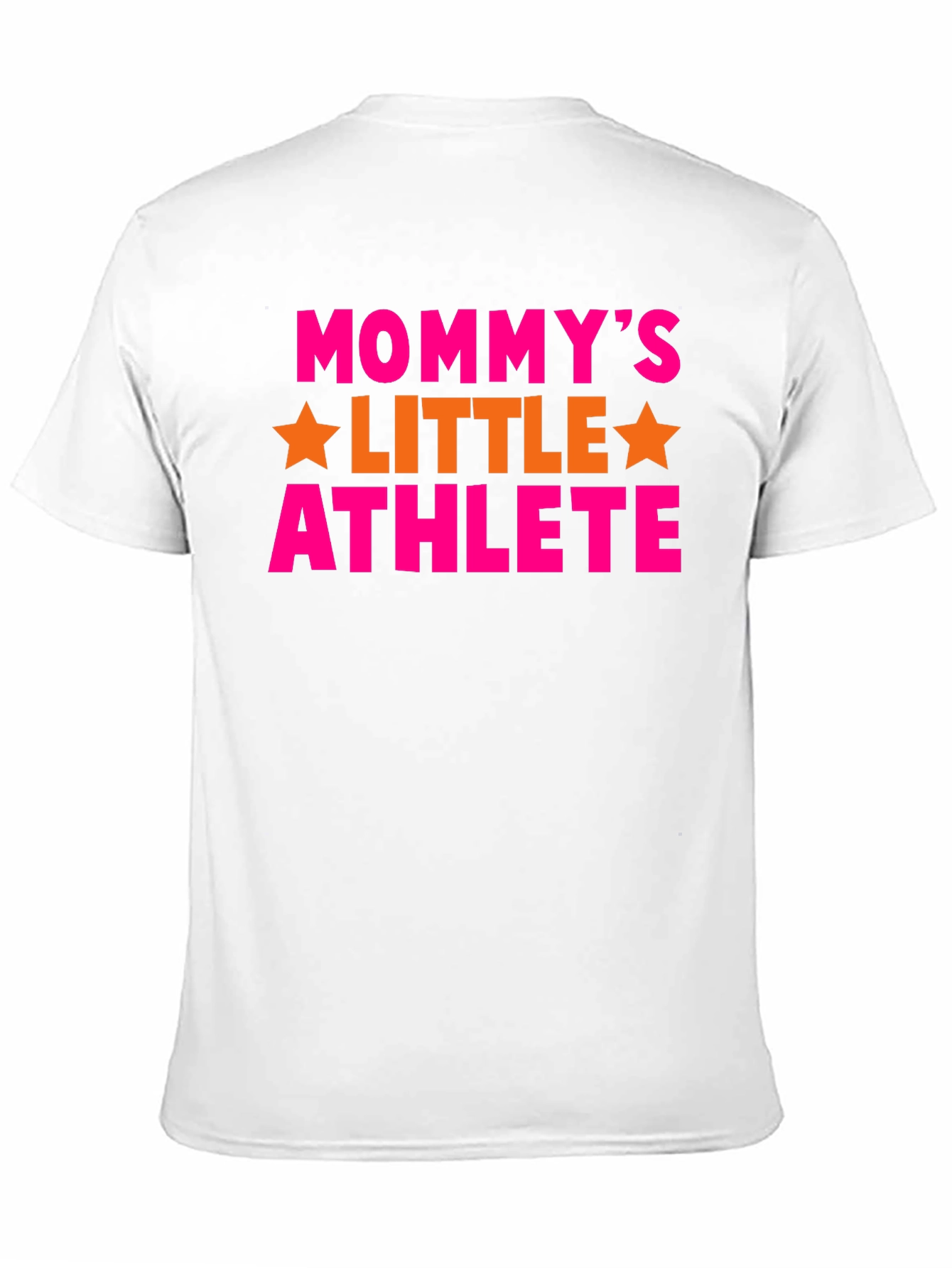 Mommys Little Athlete Black Graphic T-Shirt