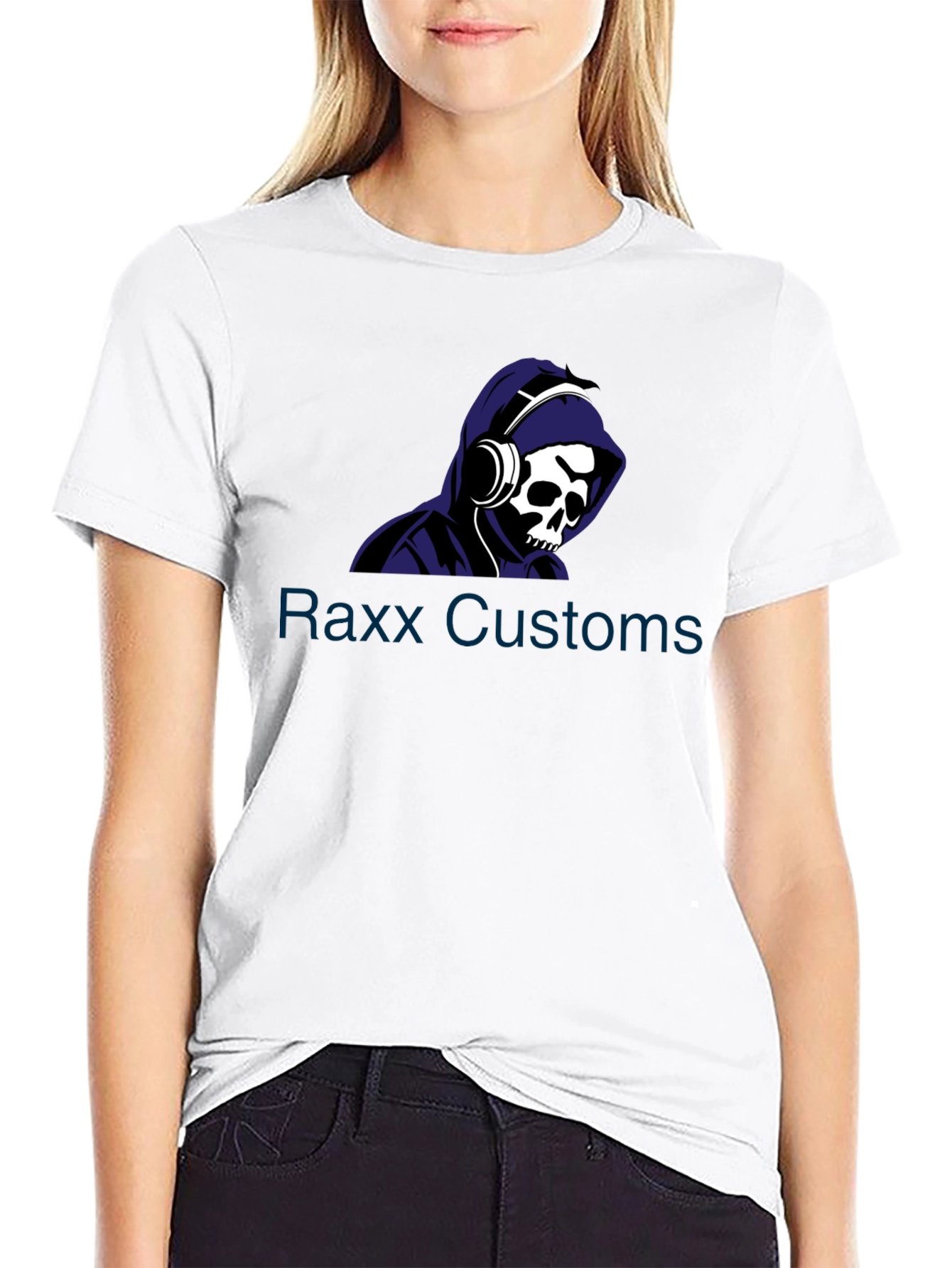 Skull Hoodie Graphic Tee - Raxx Customs