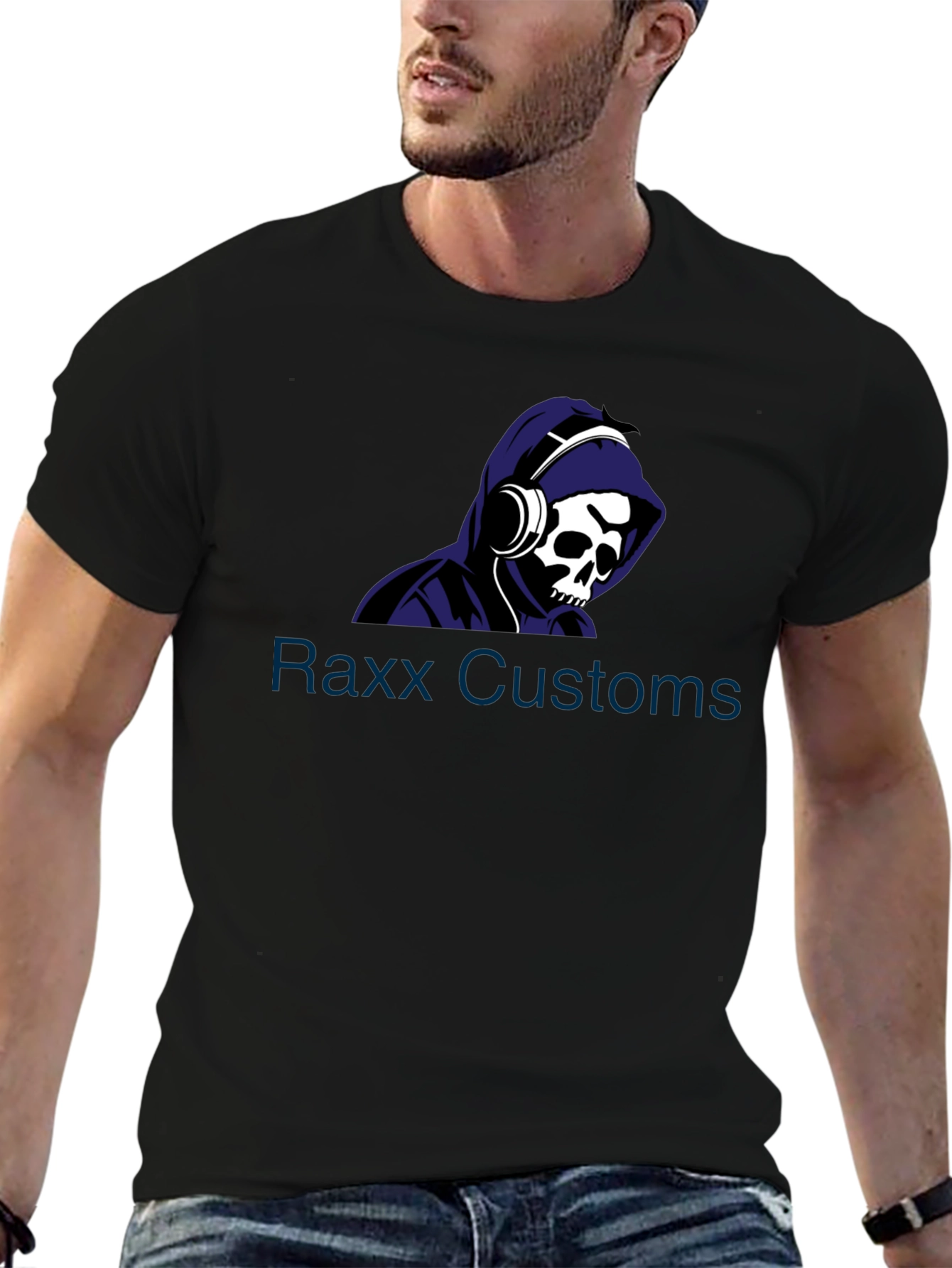 Skull Hoodie Graphic Tee - Raxx Customs