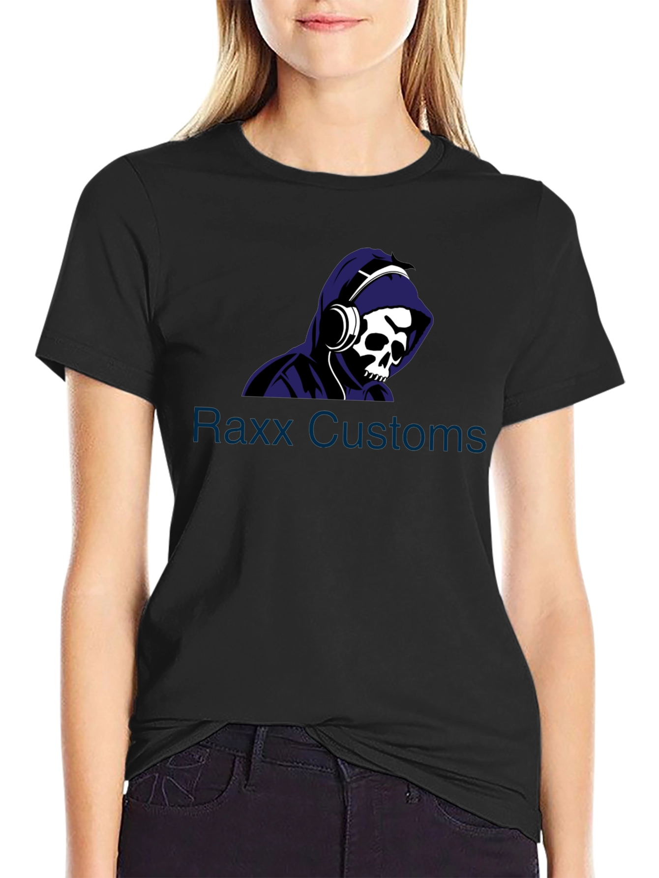 Skull Hoodie Graphic Tee - Raxx Customs