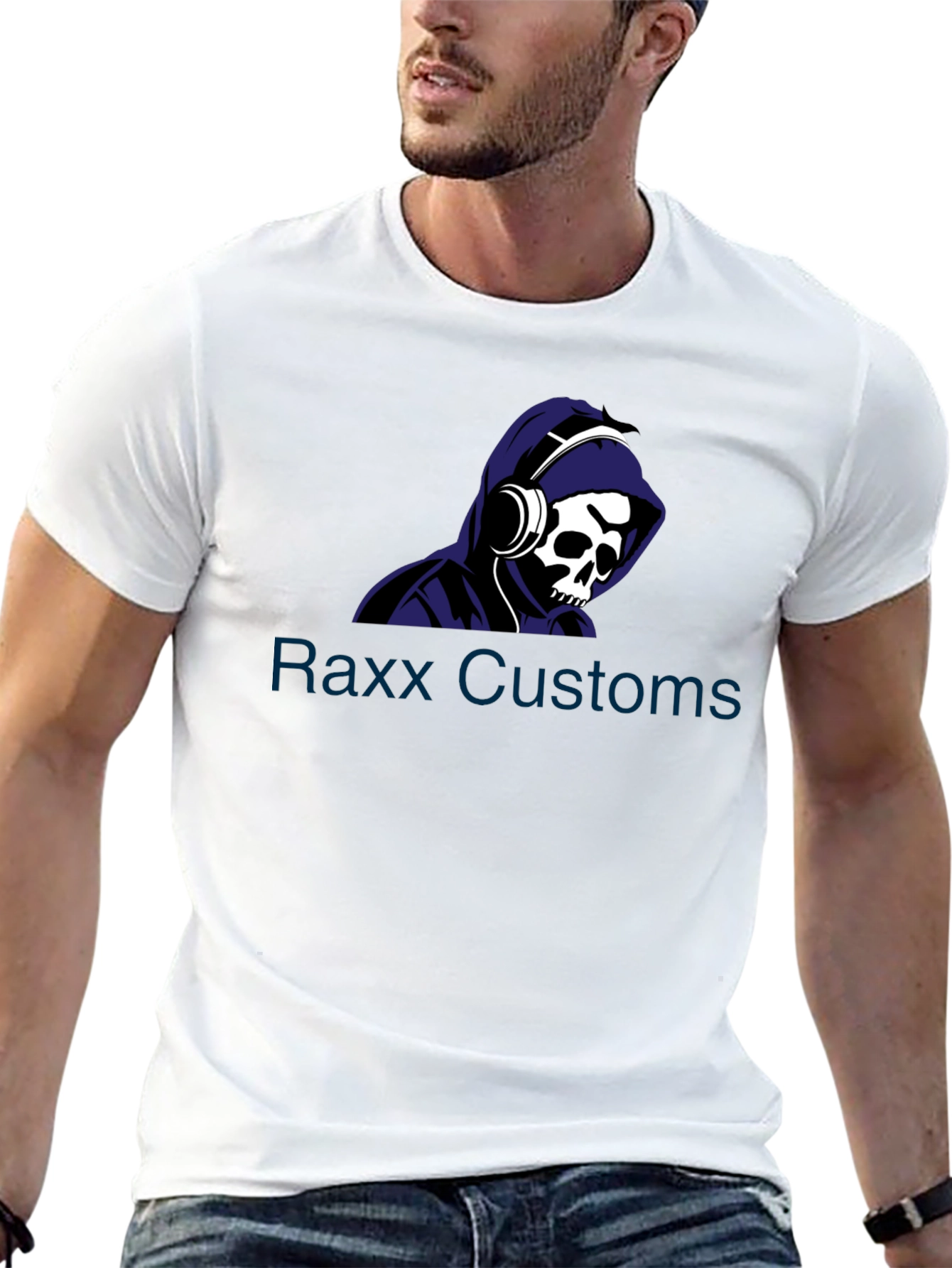 Skull Hoodie Graphic Tee - Raxx Customs