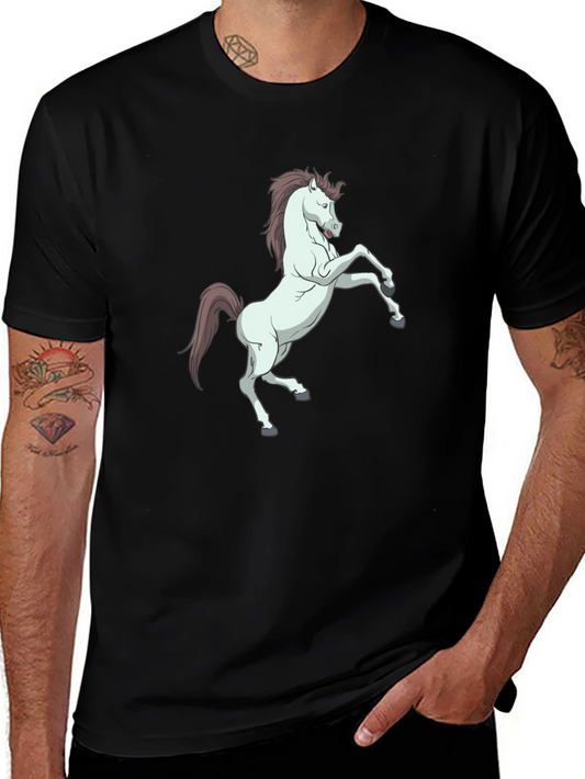 Horse Graphic Black T-Shirt - Stylish & Unique