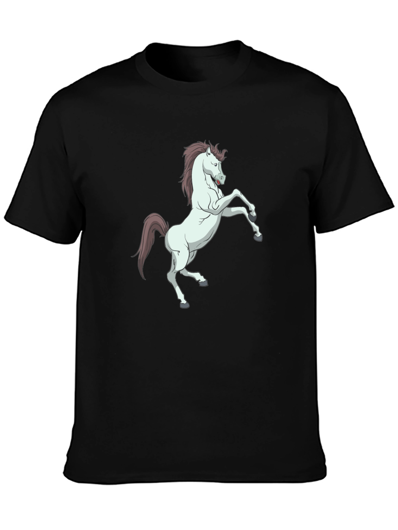 Horse Graphic Black T-Shirt - Stylish & Unique