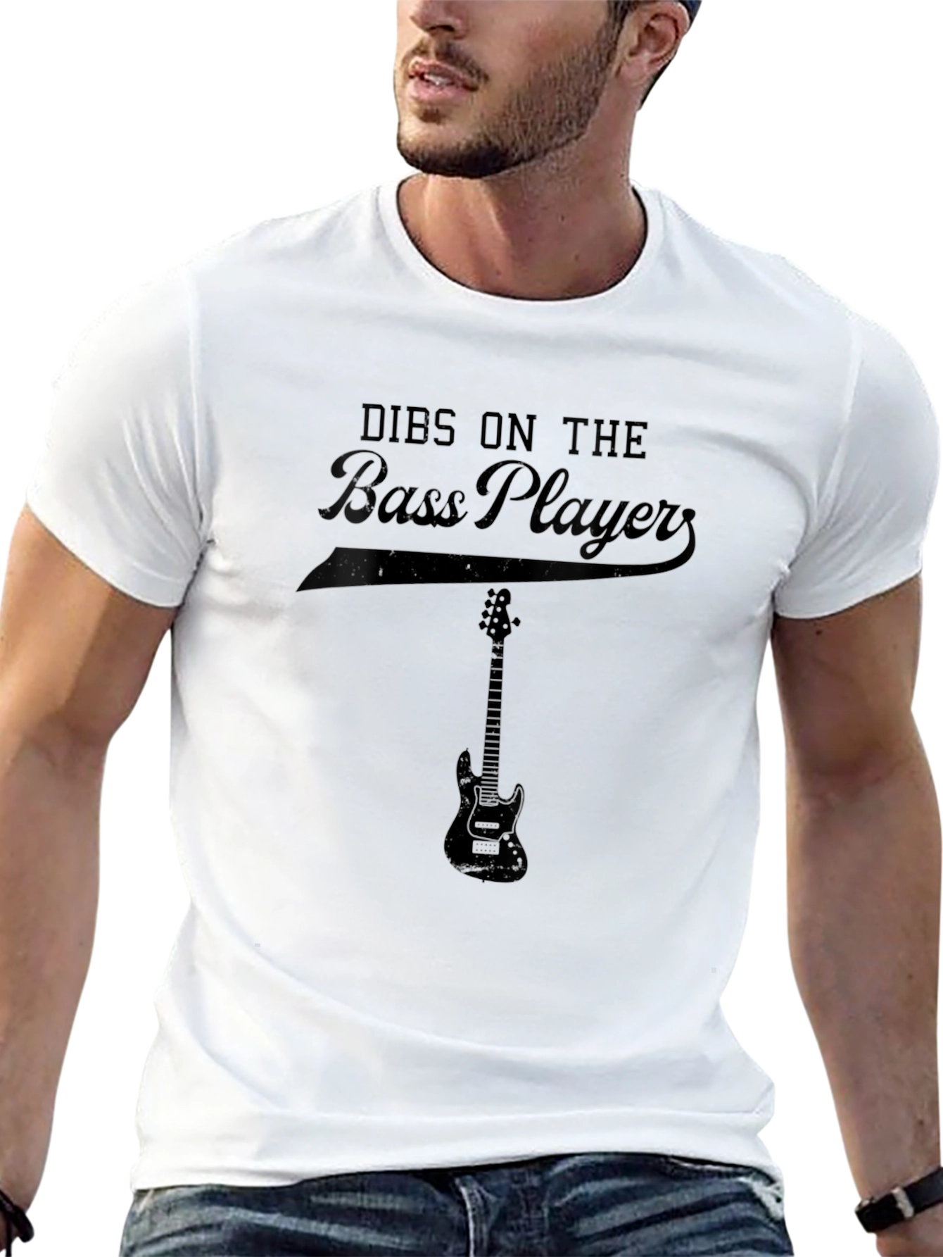 Dibs on the Bass Player Black T-Shirt