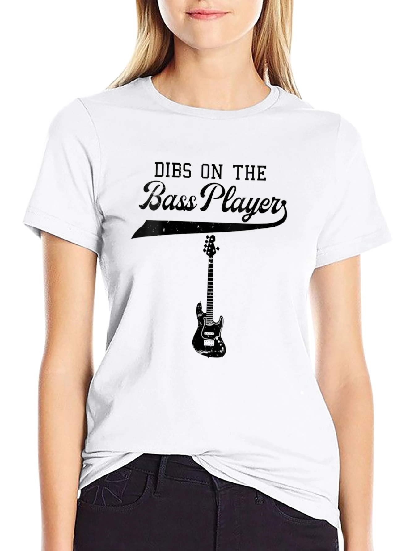 Dibs on the Bass Player Black T-Shirt