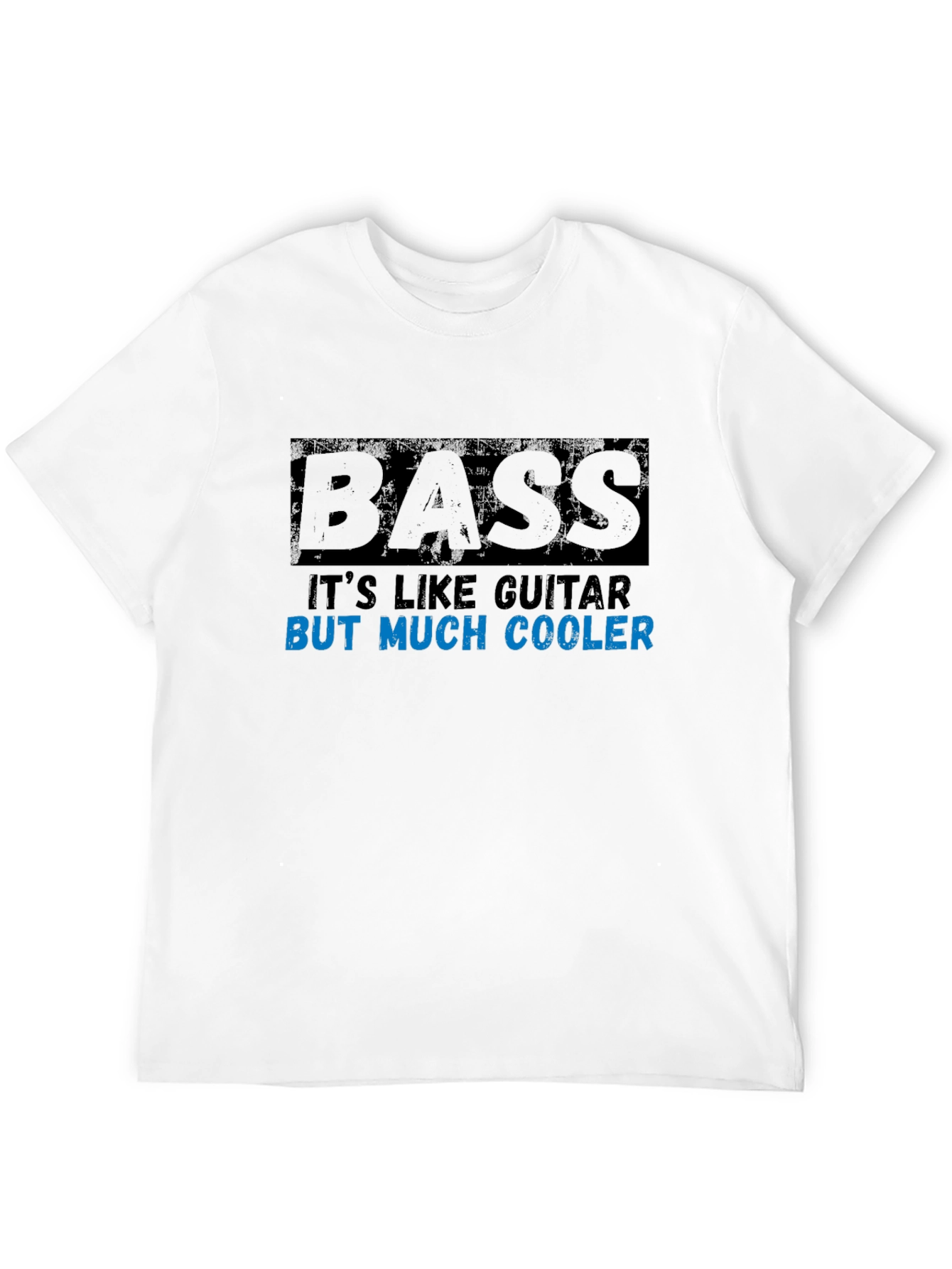 Bass Guitar Much Cooler Black Graphic T-Shirt