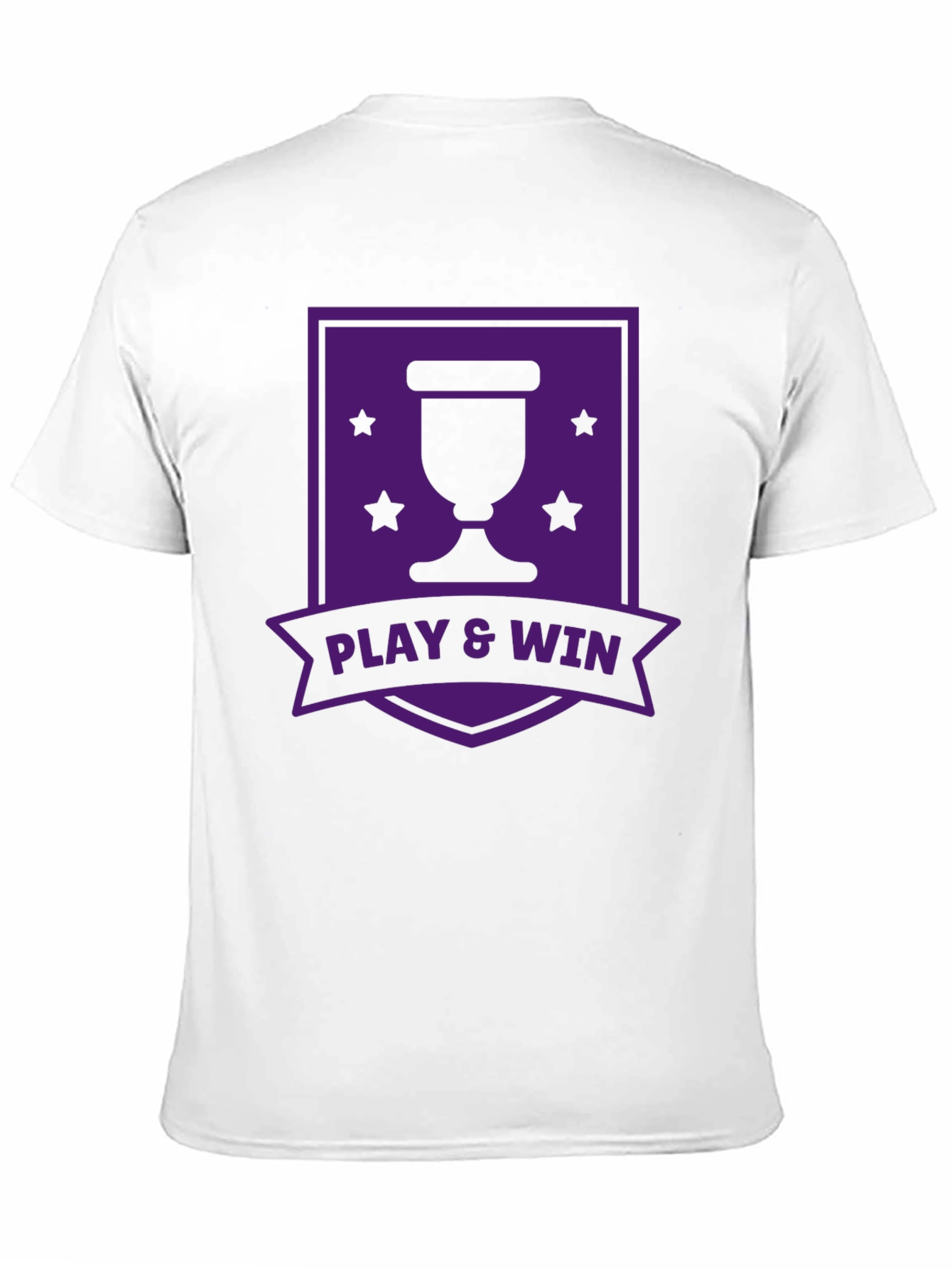 Play & Win Graphic T-Shirt - Black Casual Tee