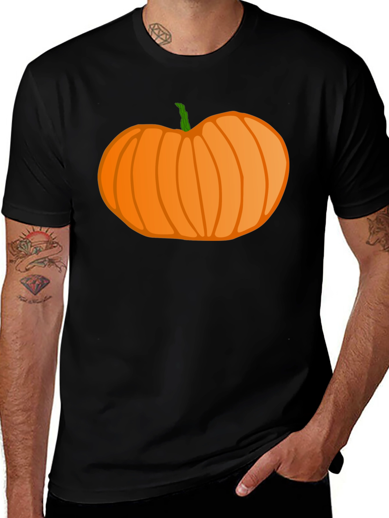Halloween Pumpkin Graphic T-Shirt