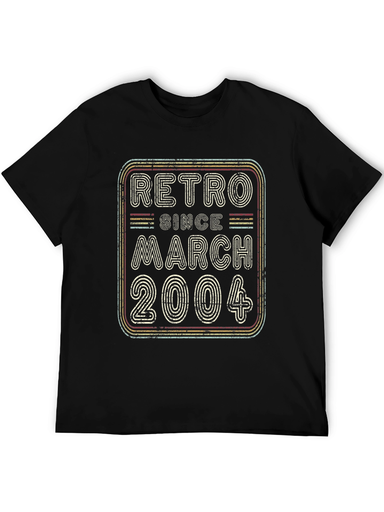 Retro Since March 2004 Black T-Shirt
