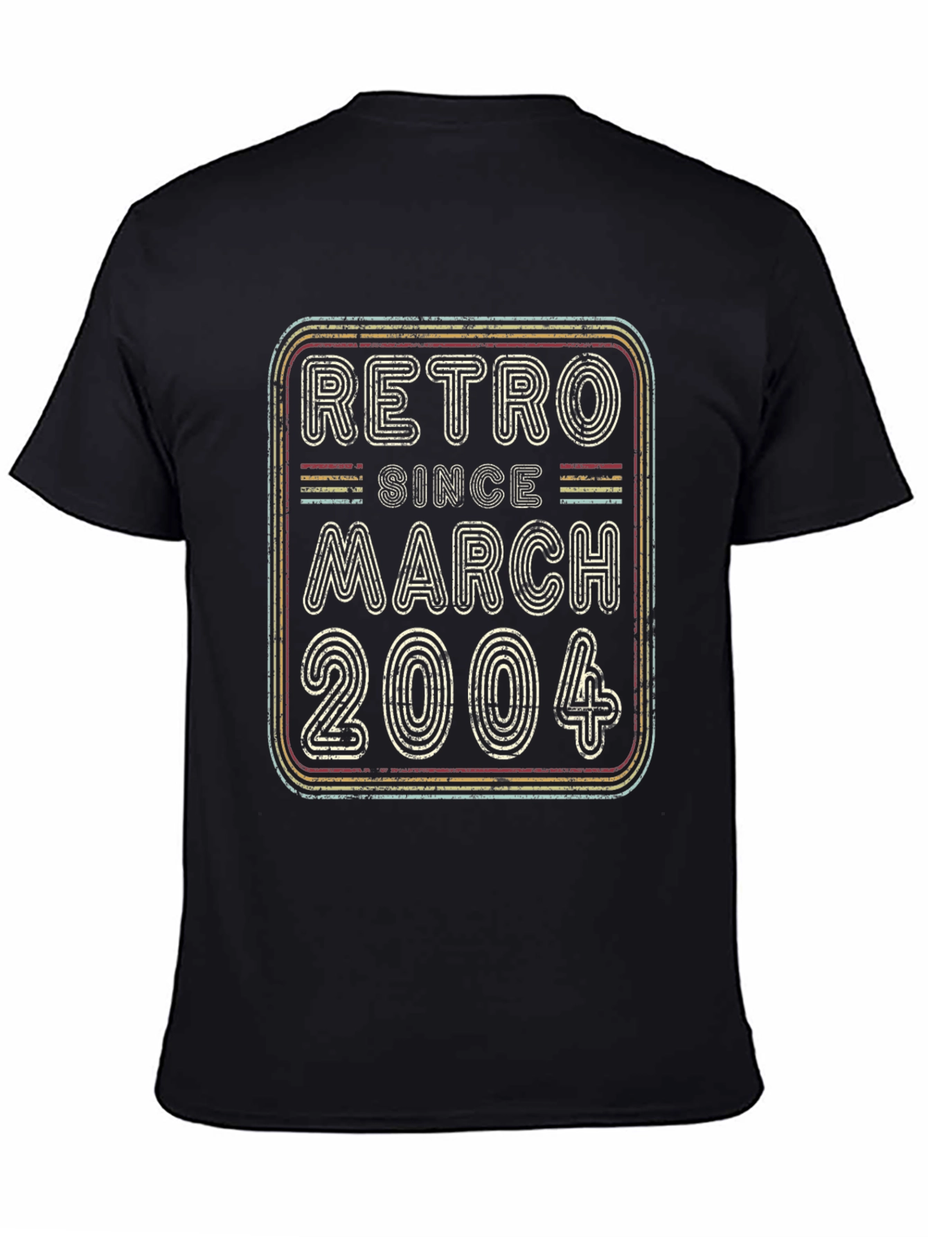 Retro Since March 2004 Black T-Shirt
