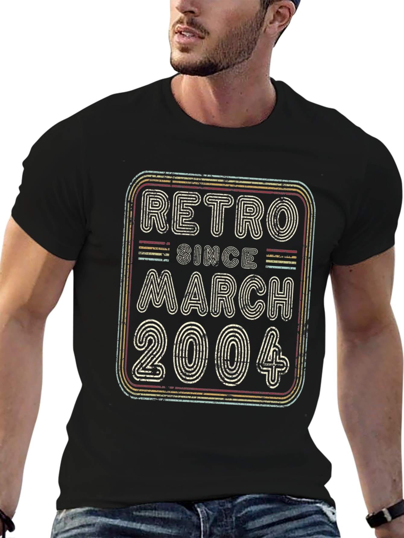 Retro Since March 2004 Black T-Shirt