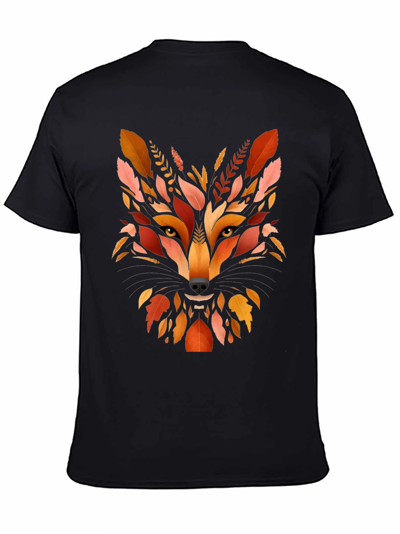 Autumn Fox Graphic Tee - Nature Inspired Mens T-Shirt