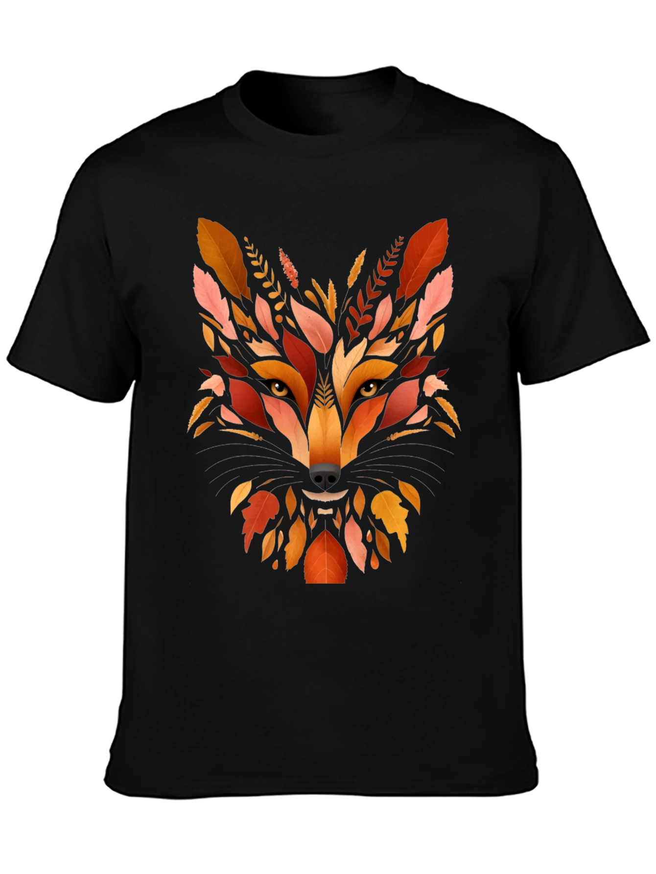 Autumn Fox Graphic Tee - Nature Inspired Mens T-Shirt