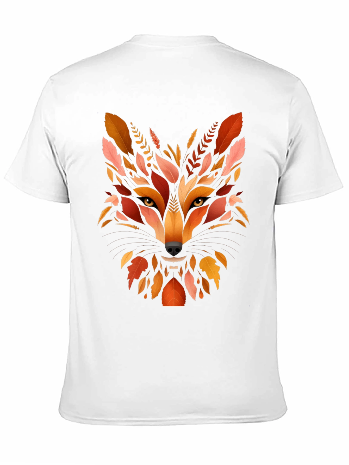 Autumn Fox Graphic Tee - Nature Inspired Mens T-Shirt