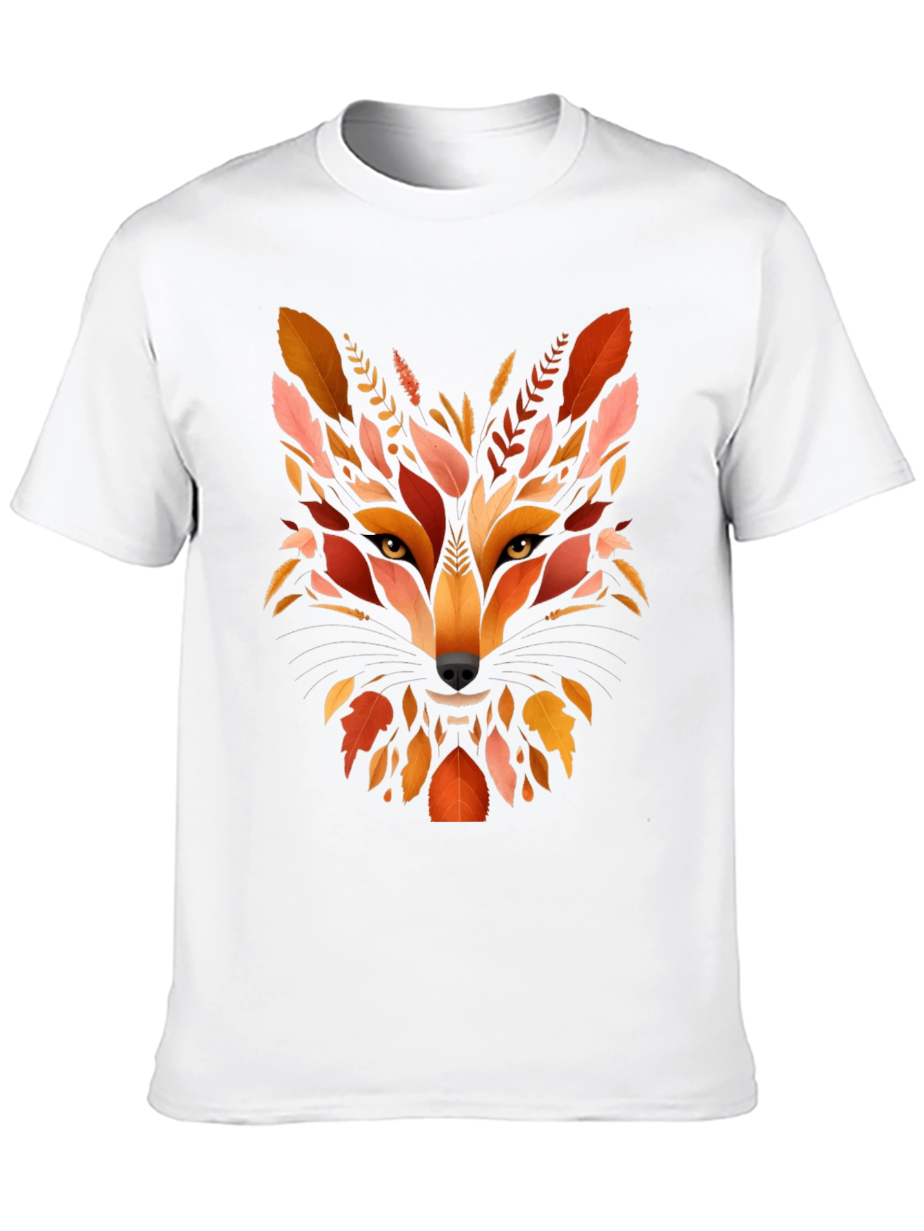 Autumn Fox Graphic Tee - Nature Inspired Mens T-Shirt
