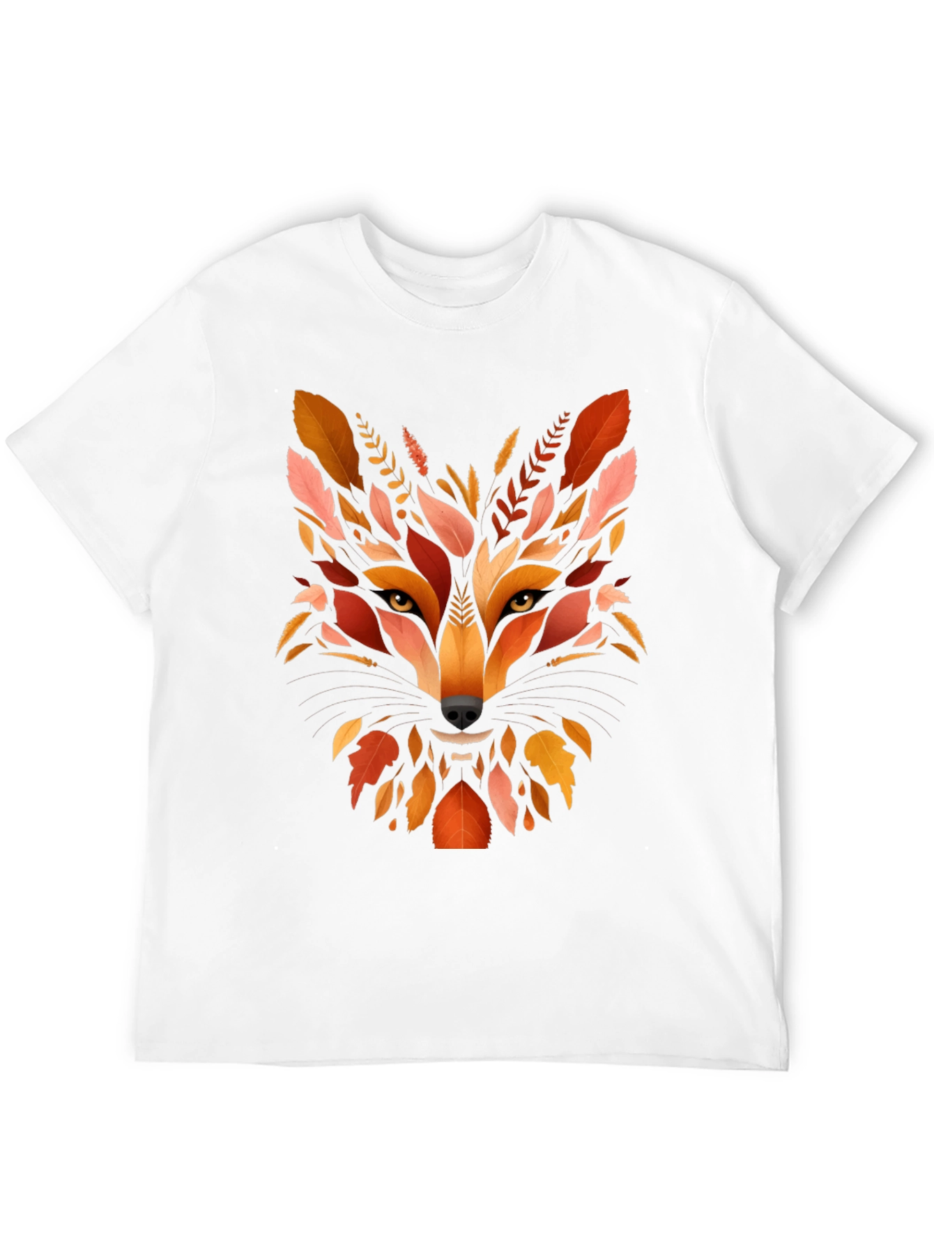 Autumn Fox Graphic Tee - Nature Inspired Mens T-Shirt