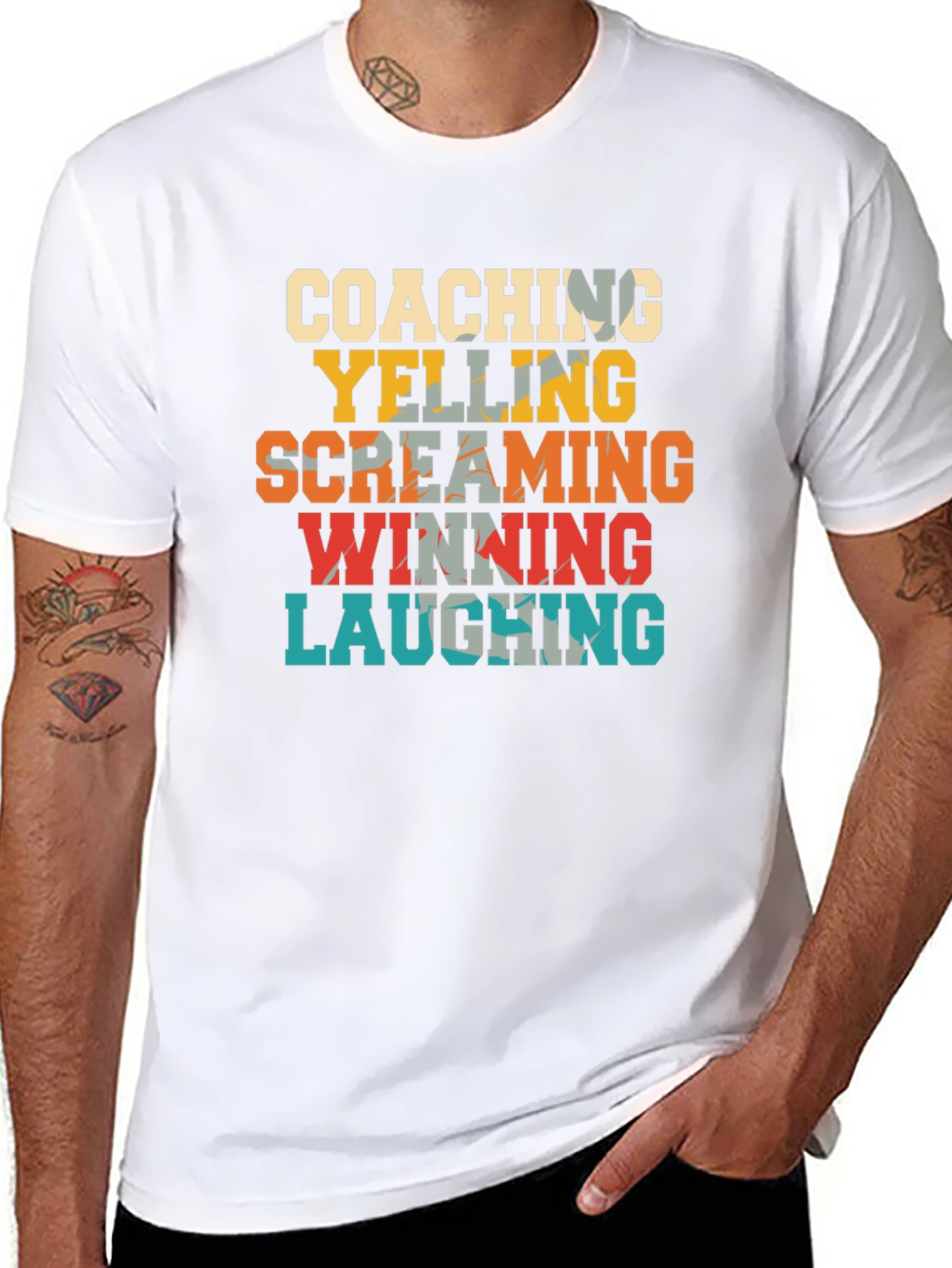 Coaching Yelling Screaming Winning Laughing T-Shirt