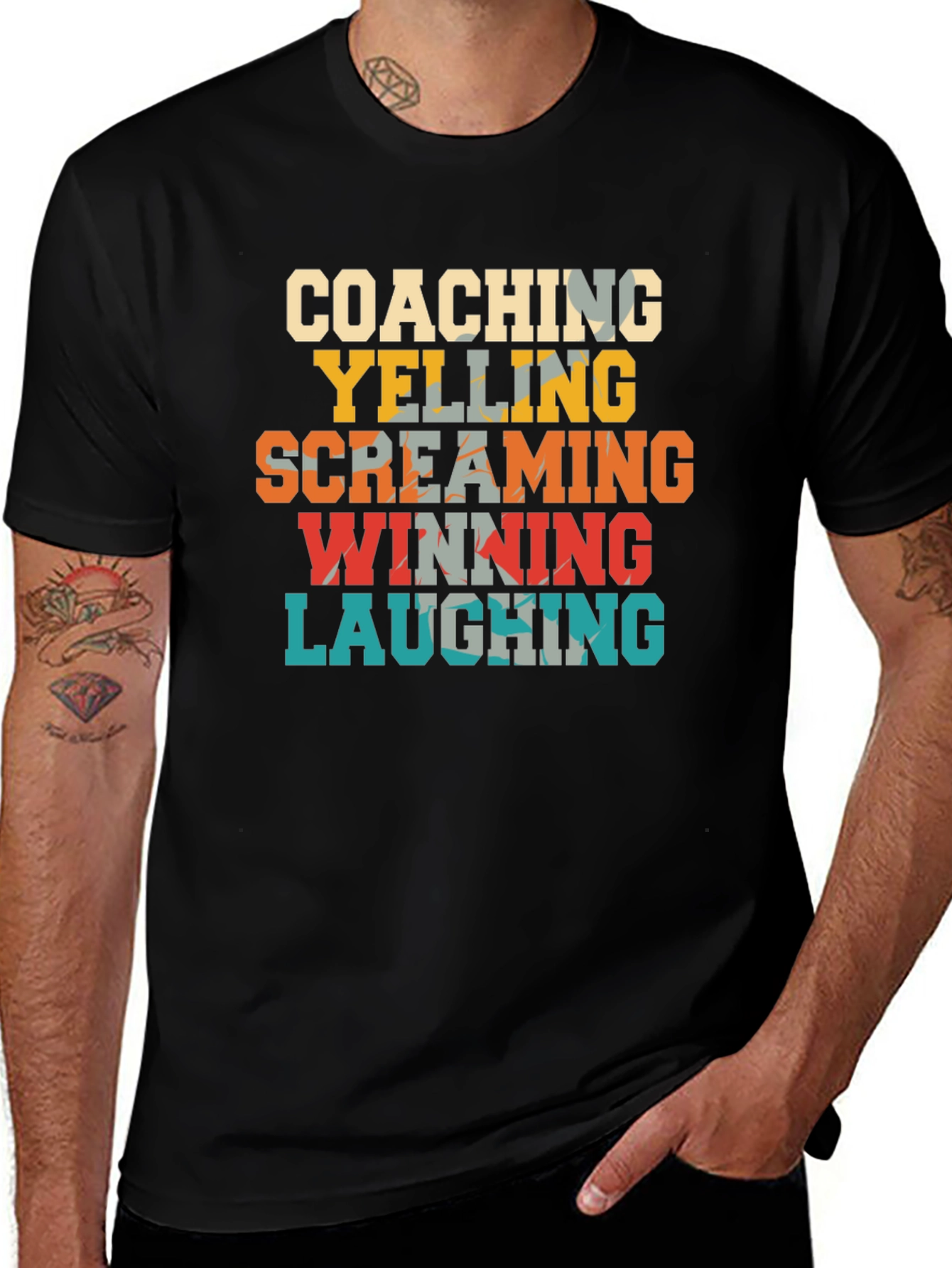 Coaching Yelling Screaming Winning Laughing T-Shirt