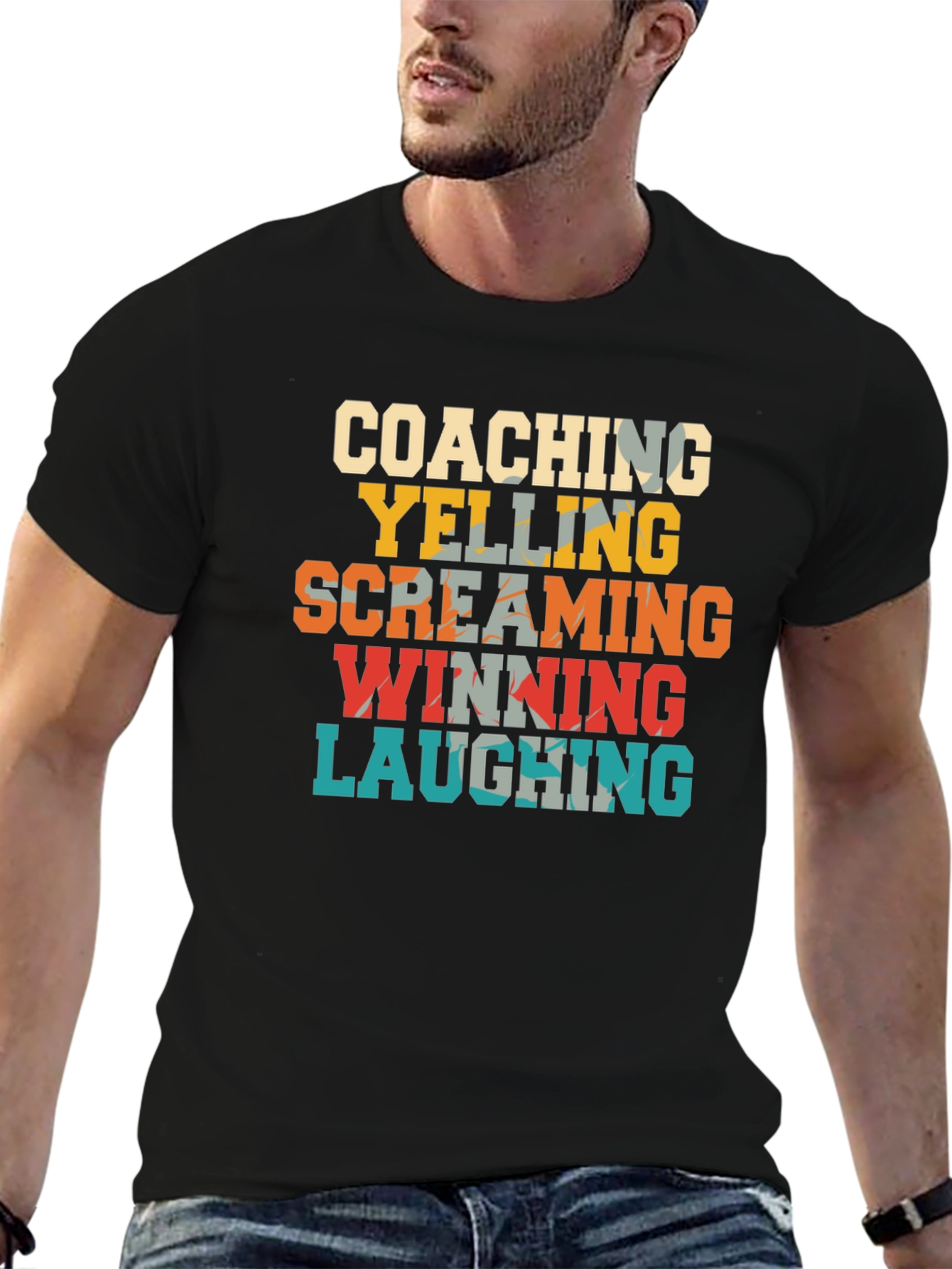 Coaching Yelling Screaming Winning Laughing T-Shirt
