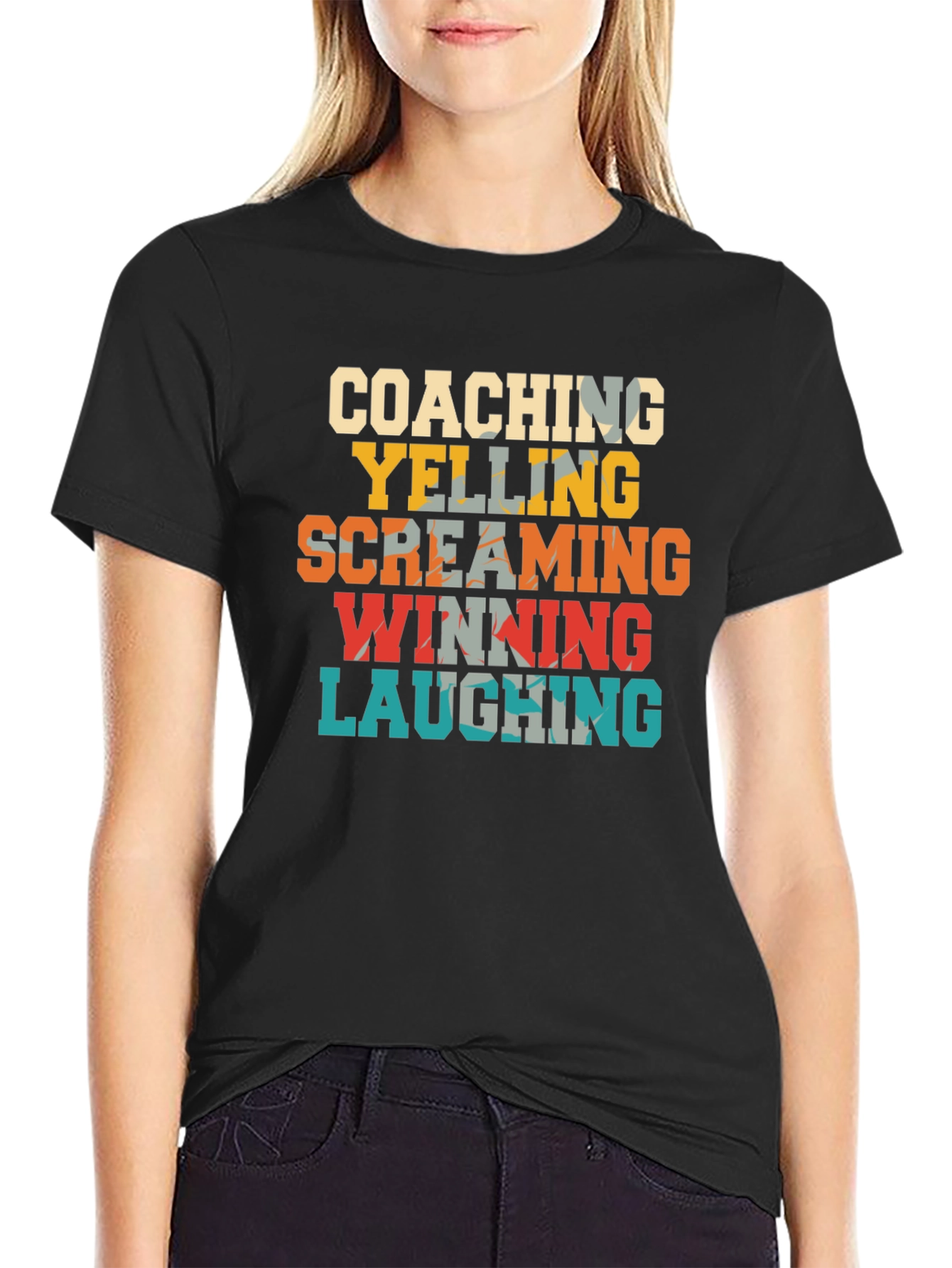 Coaching Yelling Screaming Winning Laughing T-Shirt