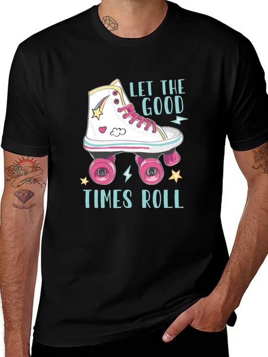 Retro Roller Skate T-Shirt - Let The Good Times Roll!