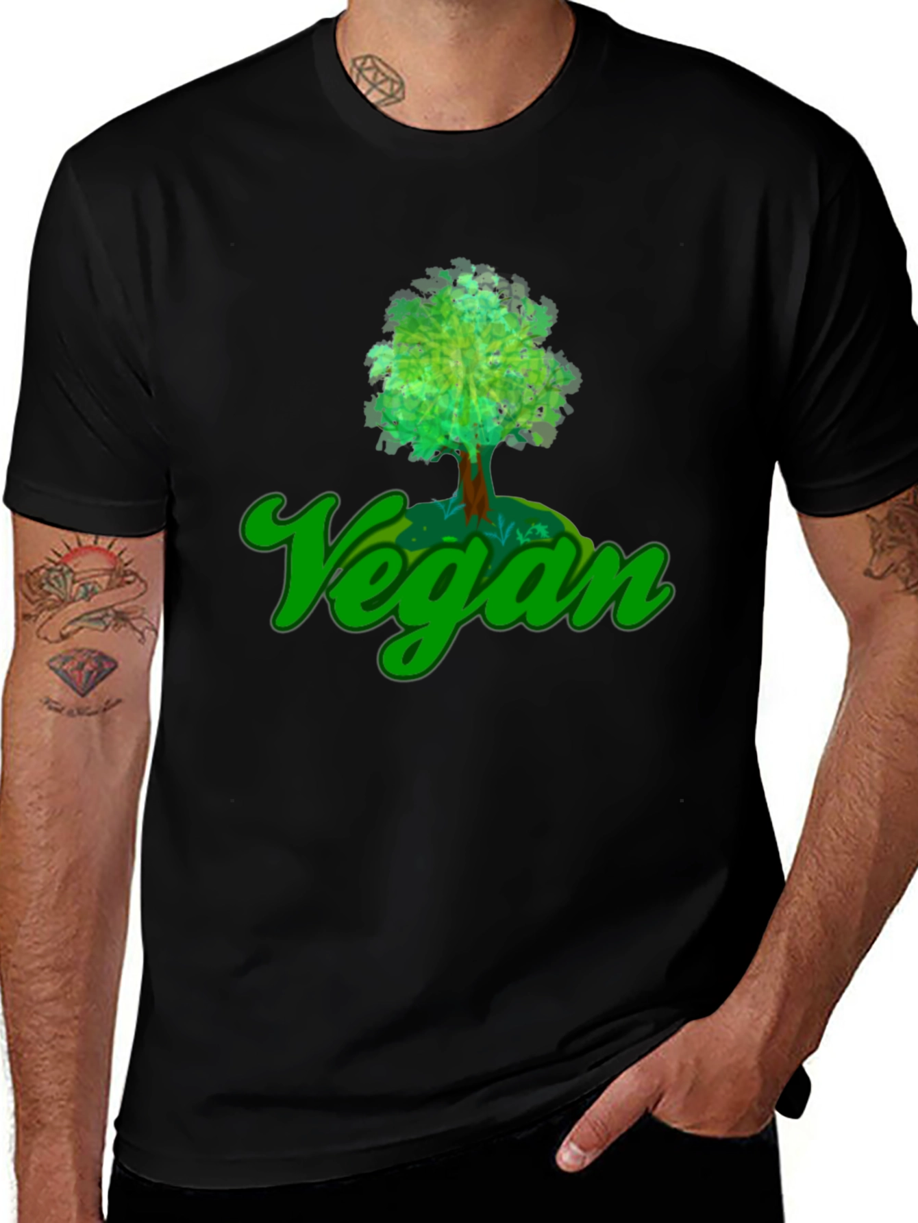 Vegan Tree T-Shirt - Eco-Friendly Design