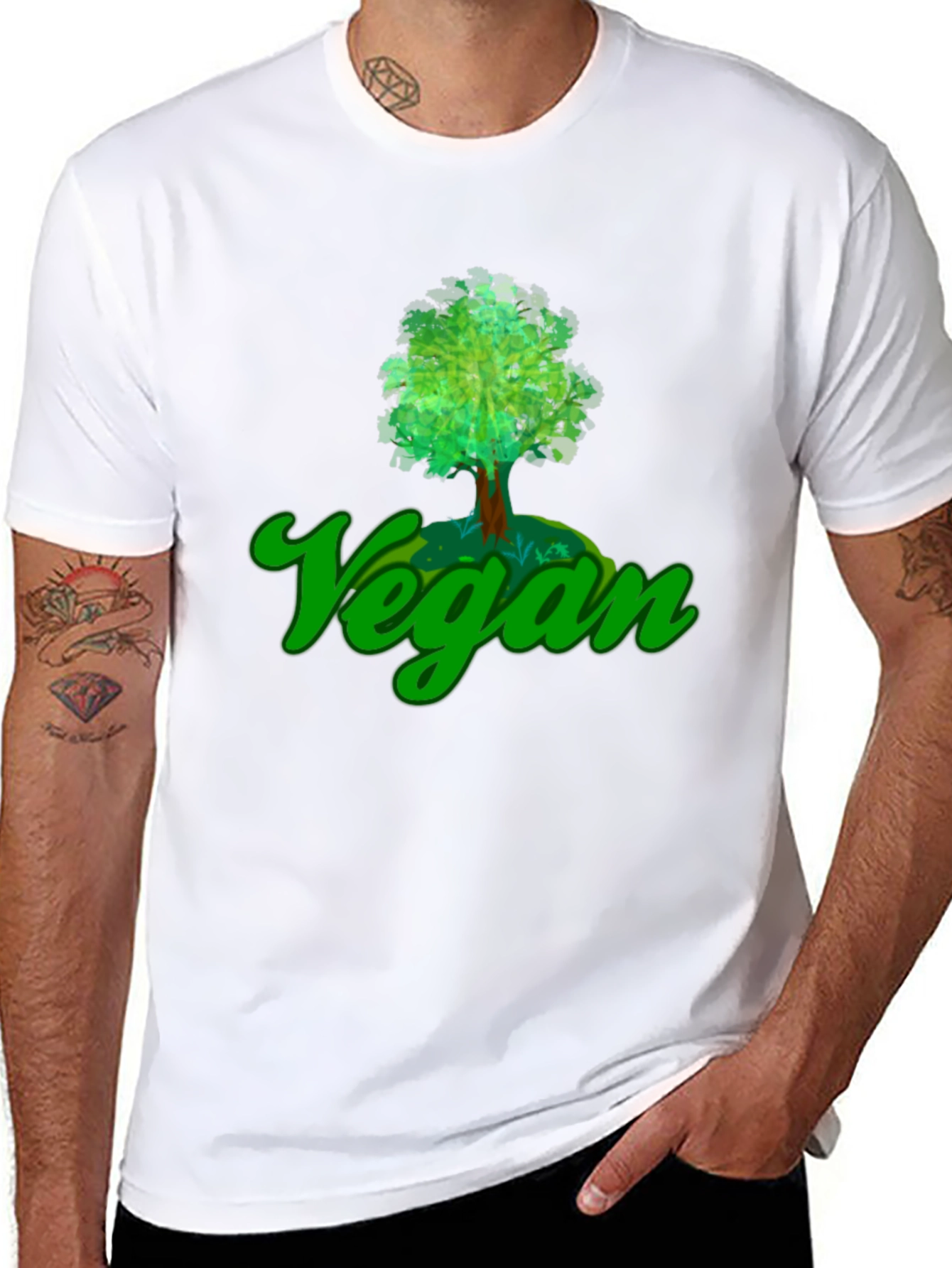 Vegan Tree T-Shirt - Eco-Friendly Design