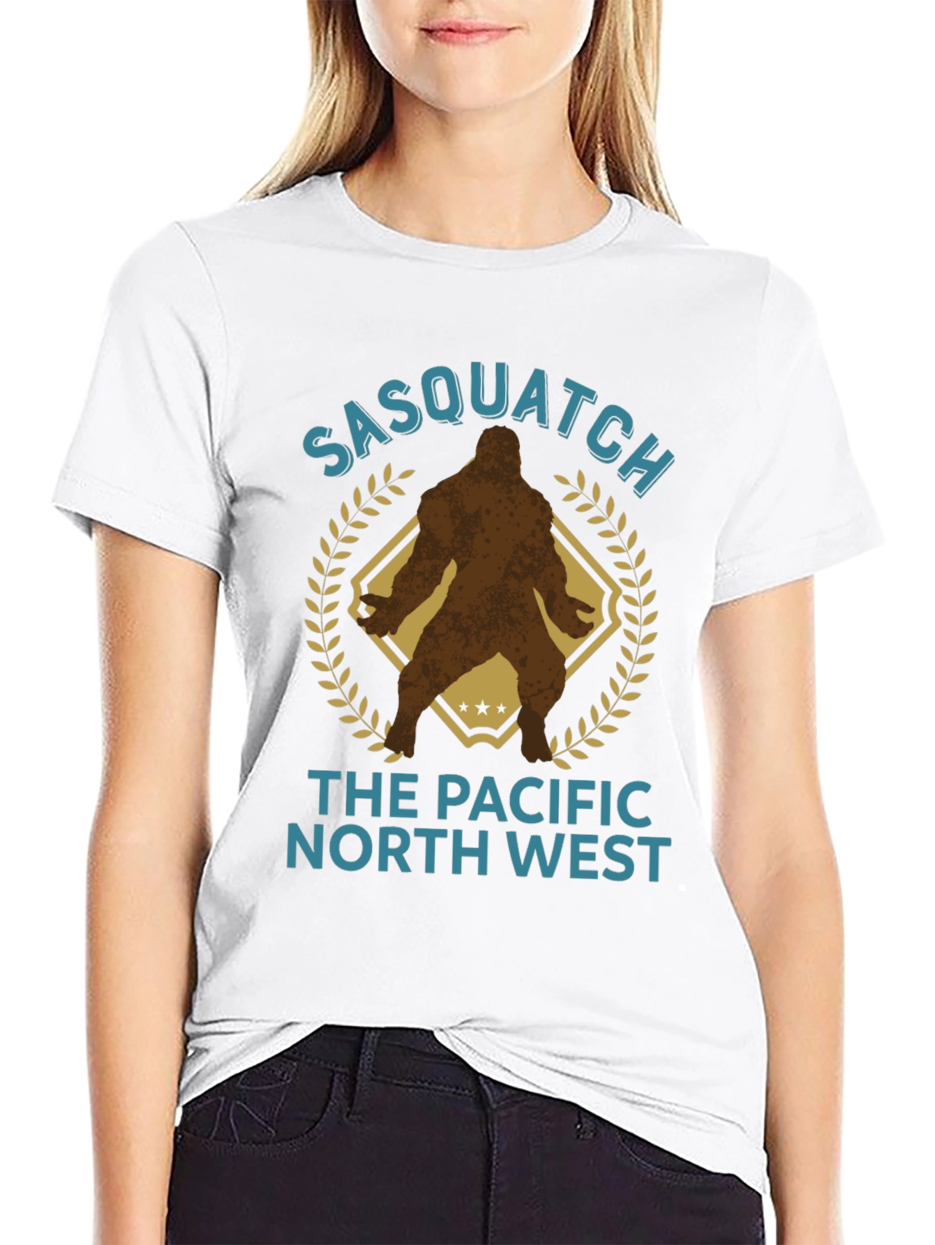 Sasquatch Pacific Northwest Graphic T-Shirt