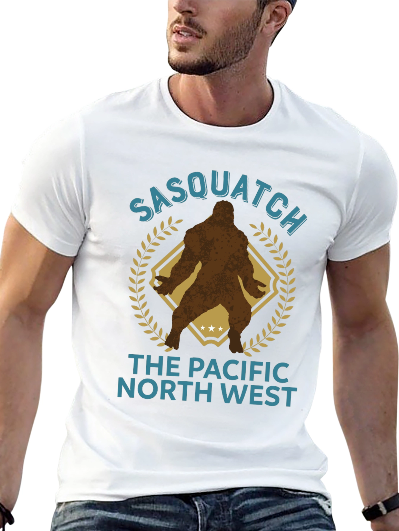 Sasquatch Pacific Northwest Graphic T-Shirt