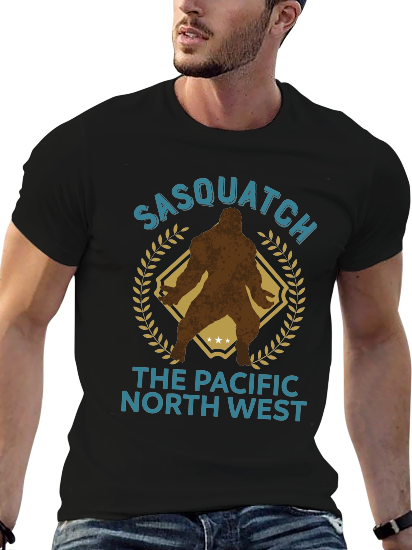 Sasquatch Pacific Northwest Graphic T-Shirt