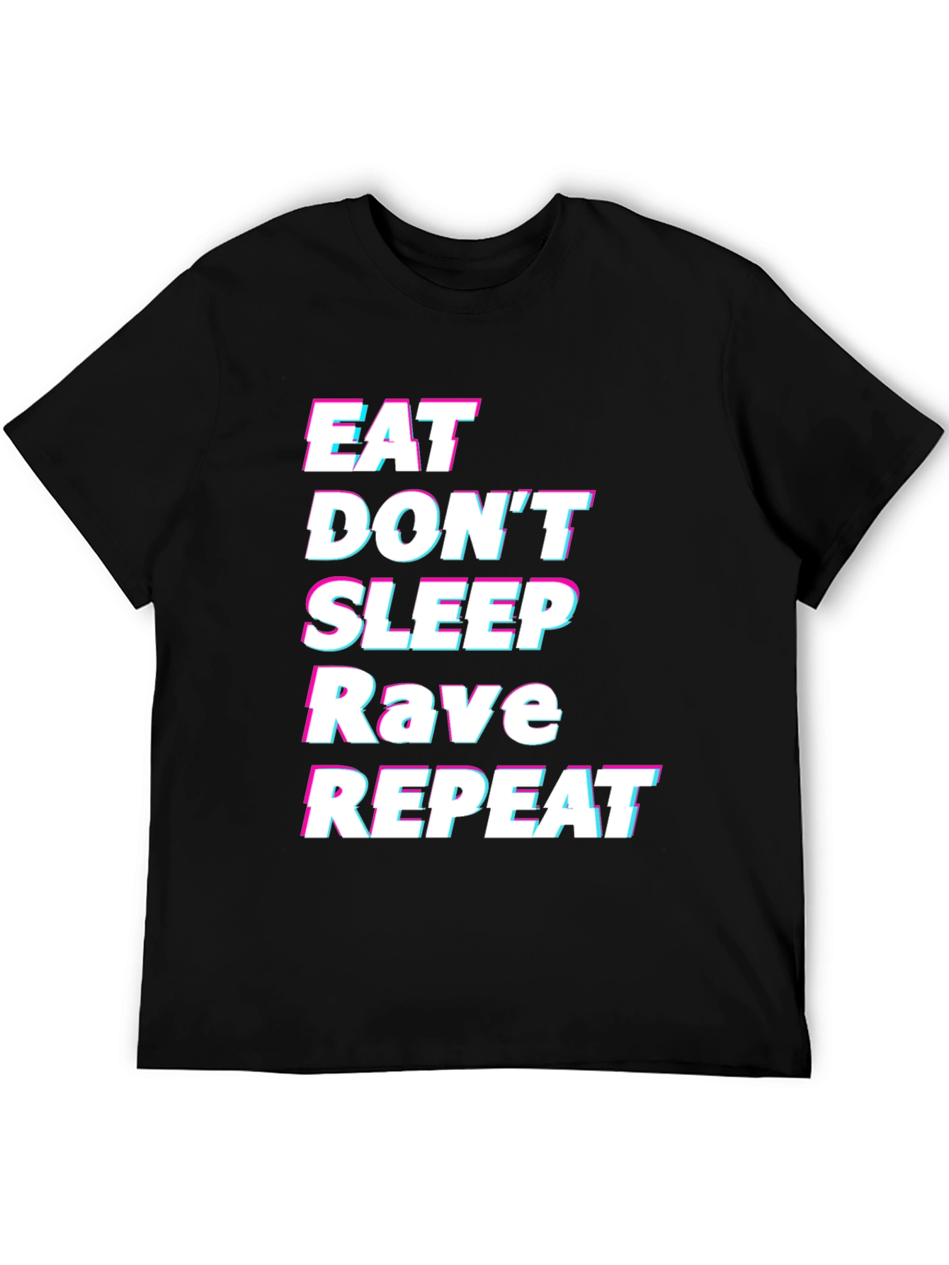 Eat Sleep Rave Repeat Graphic Tee