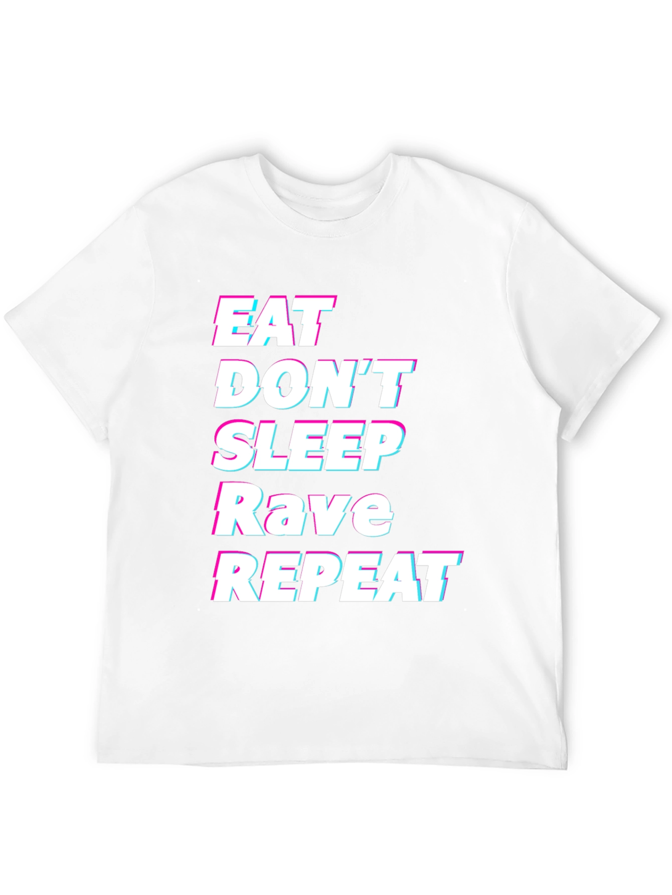 Eat Sleep Rave Repeat Graphic Tee