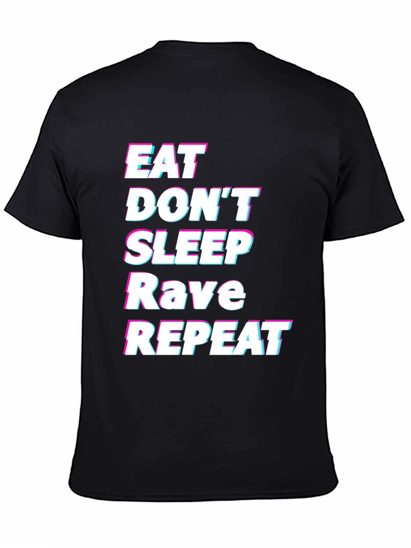 Eat Sleep Rave Repeat Graphic Tee