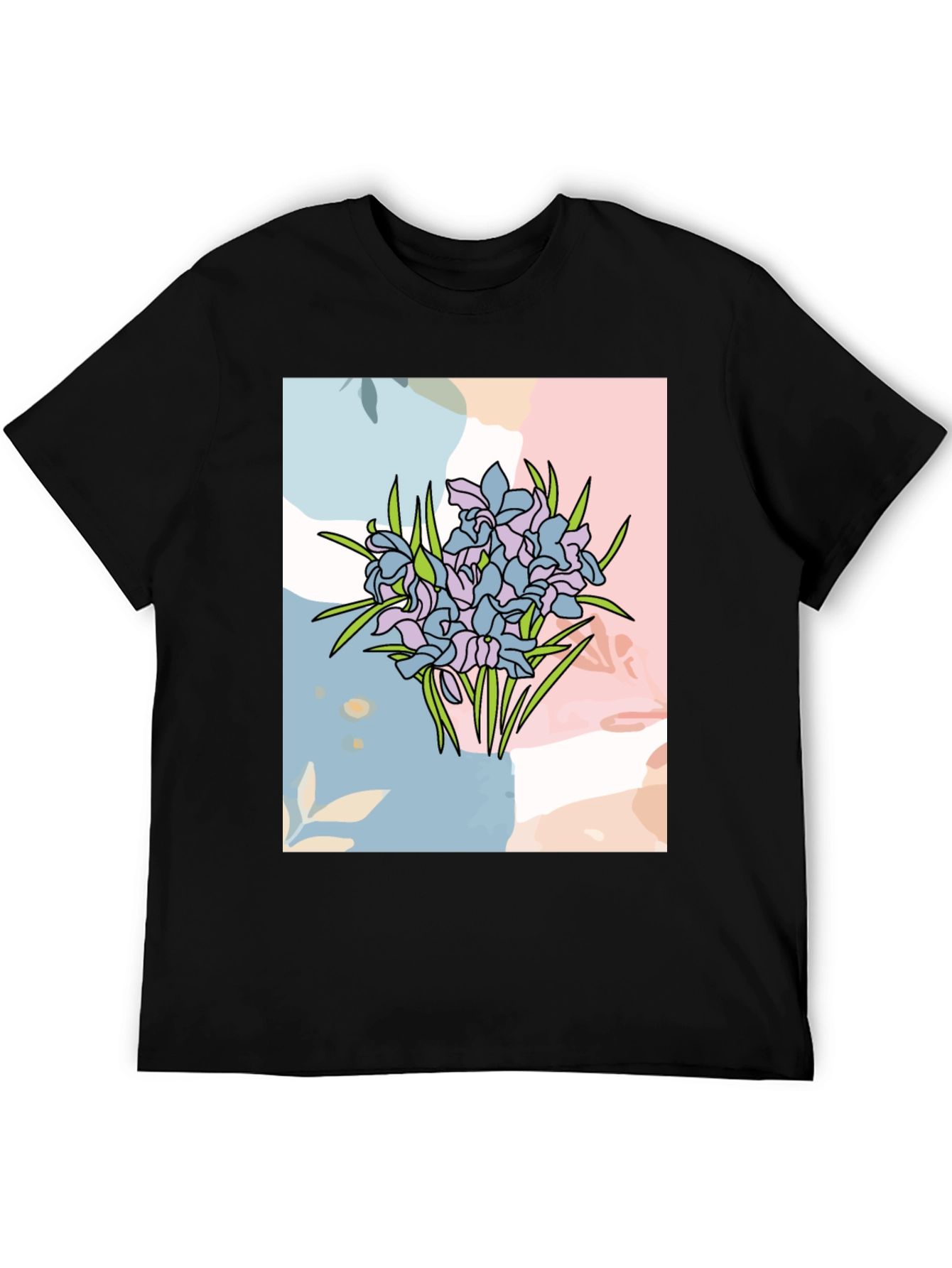 Floral Graphic Tee - Abstract Flower Design