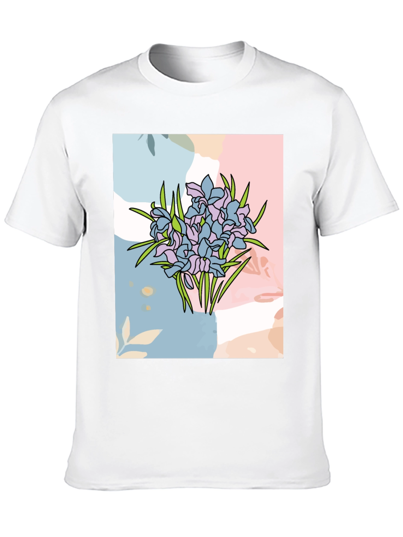 Floral Graphic Tee - Abstract Flower Design