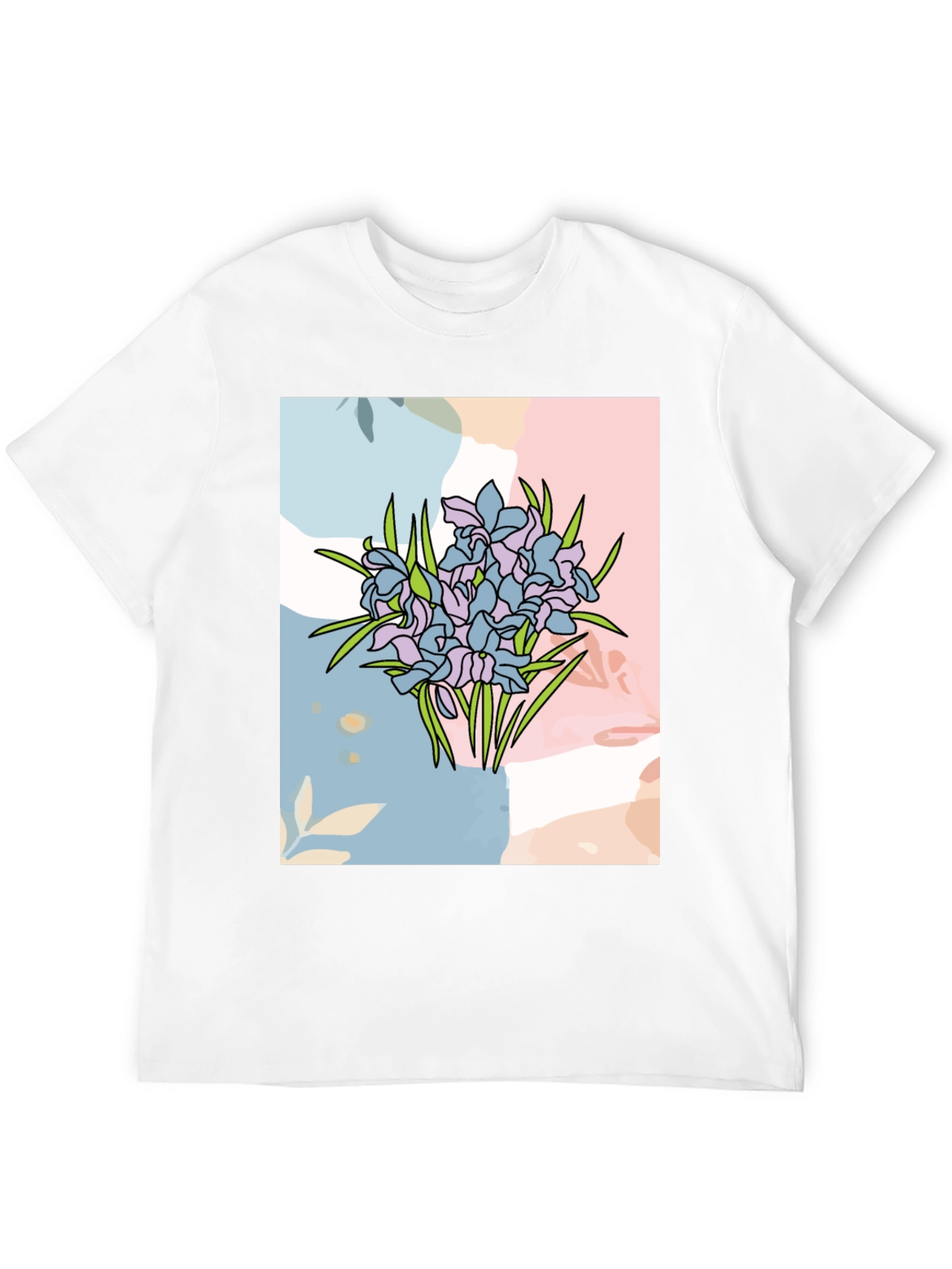 Floral Graphic Tee - Abstract Flower Design