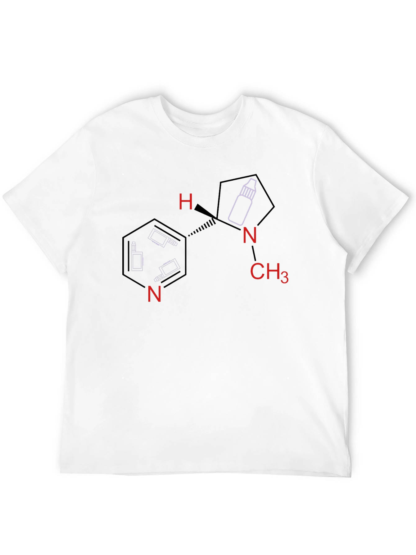 Vaping Molecule Graphic T-Shirt - Unique Design