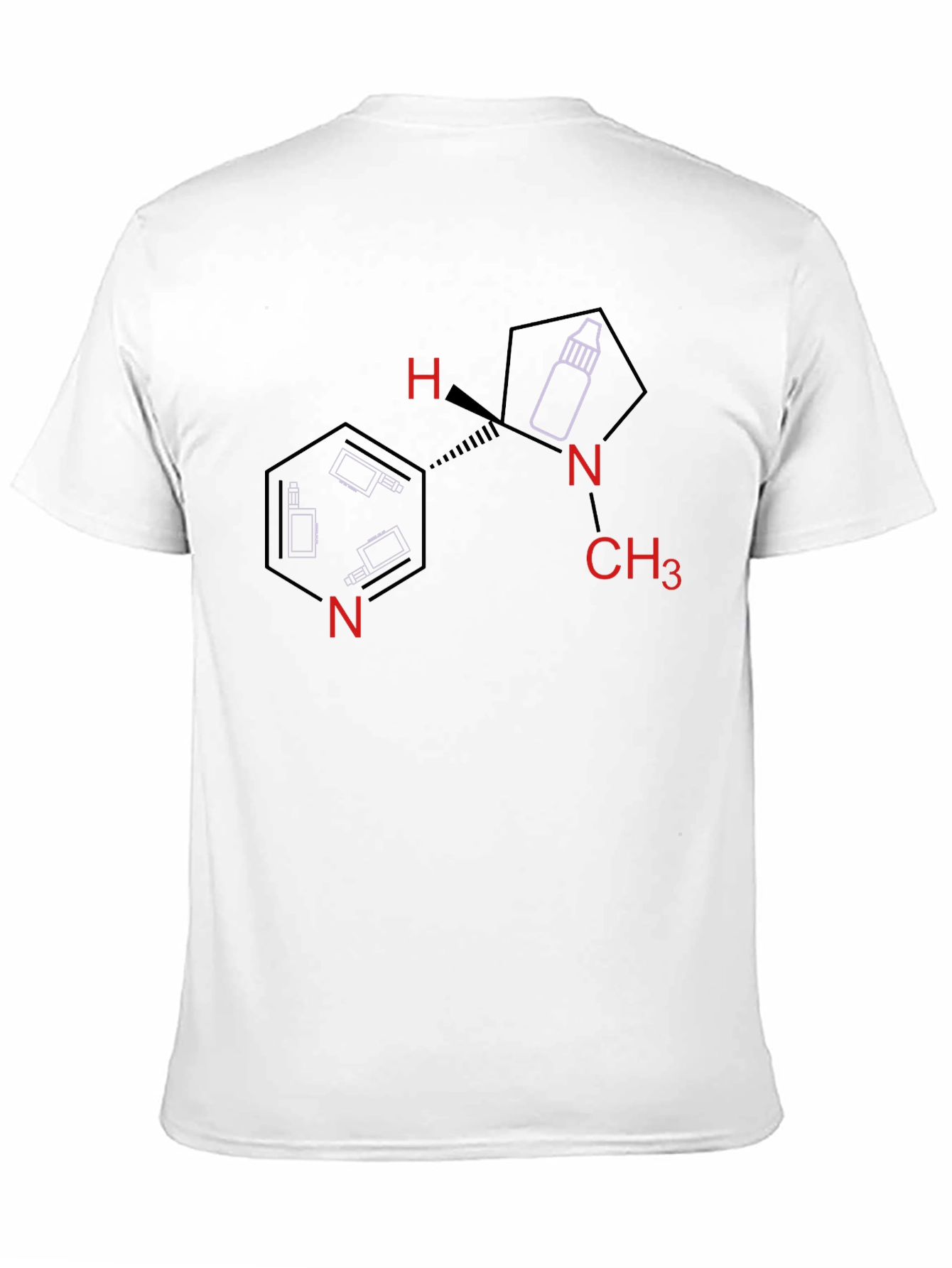 Vaping Molecule Graphic T-Shirt - Unique Design