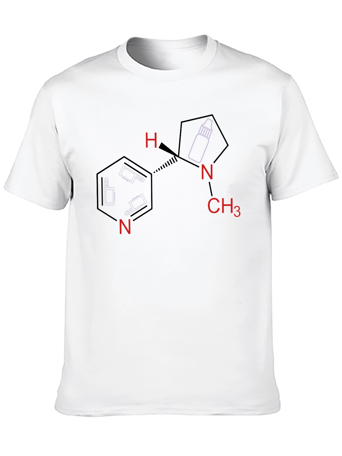 Vaping Molecule Graphic T-Shirt - Unique Design