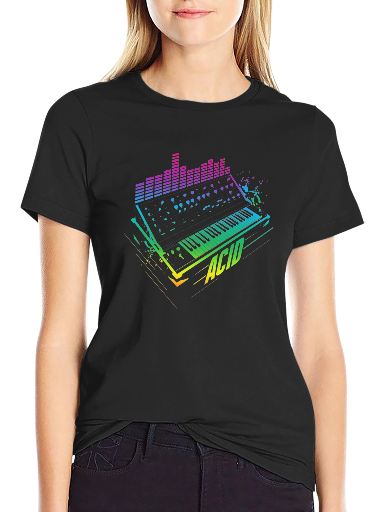 Retro Acid Synth Graphic Tee
