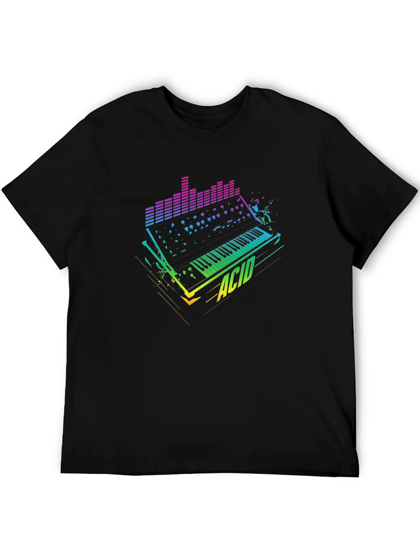 Retro Acid Synth Graphic Tee