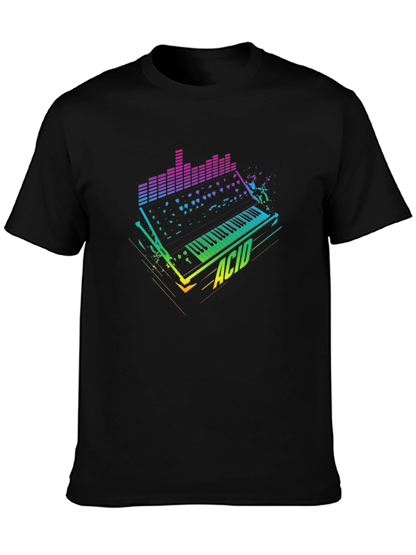 Retro Acid Synth Graphic Tee