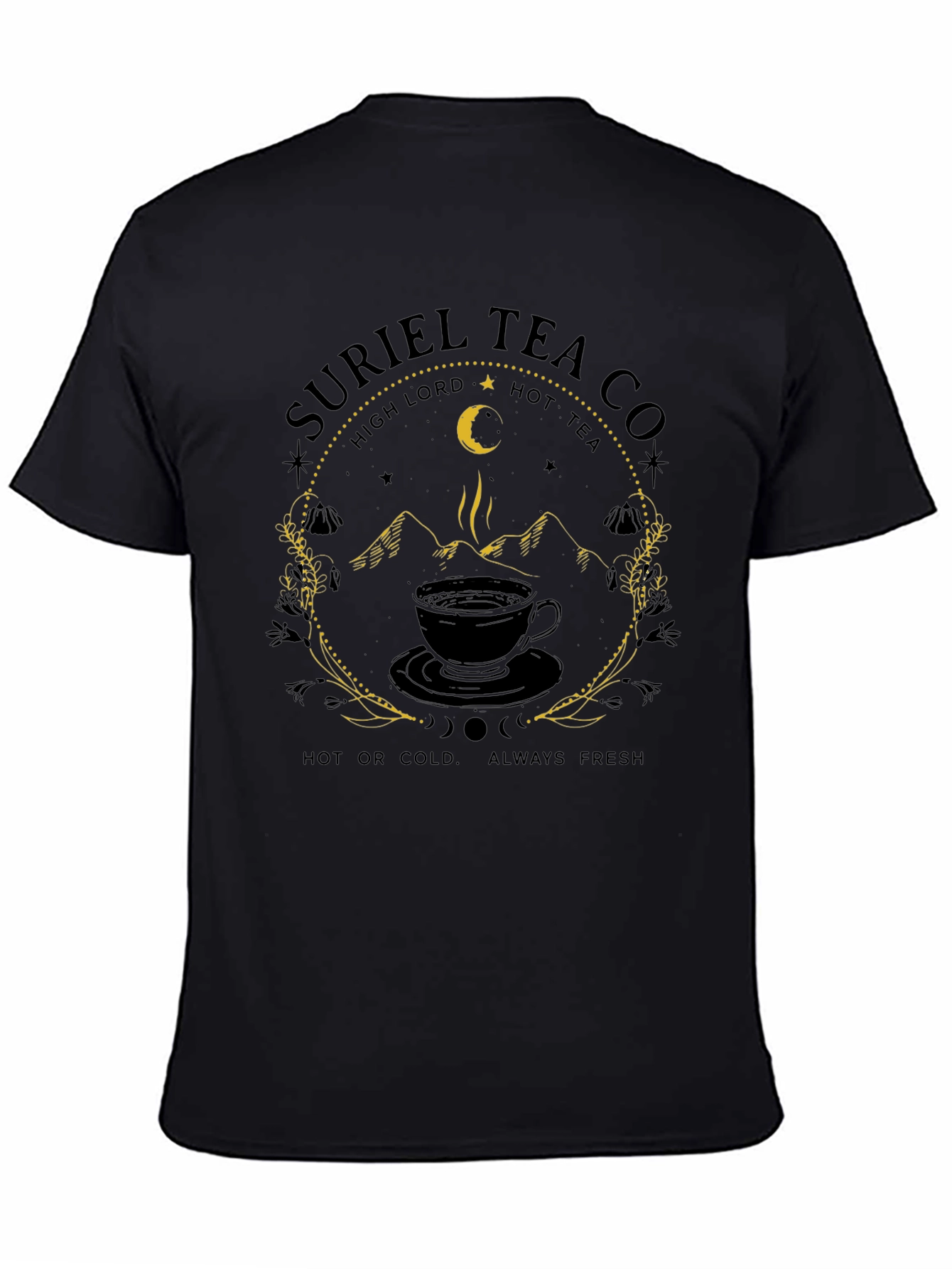 Suriel Tea Co. Black T-Shirt