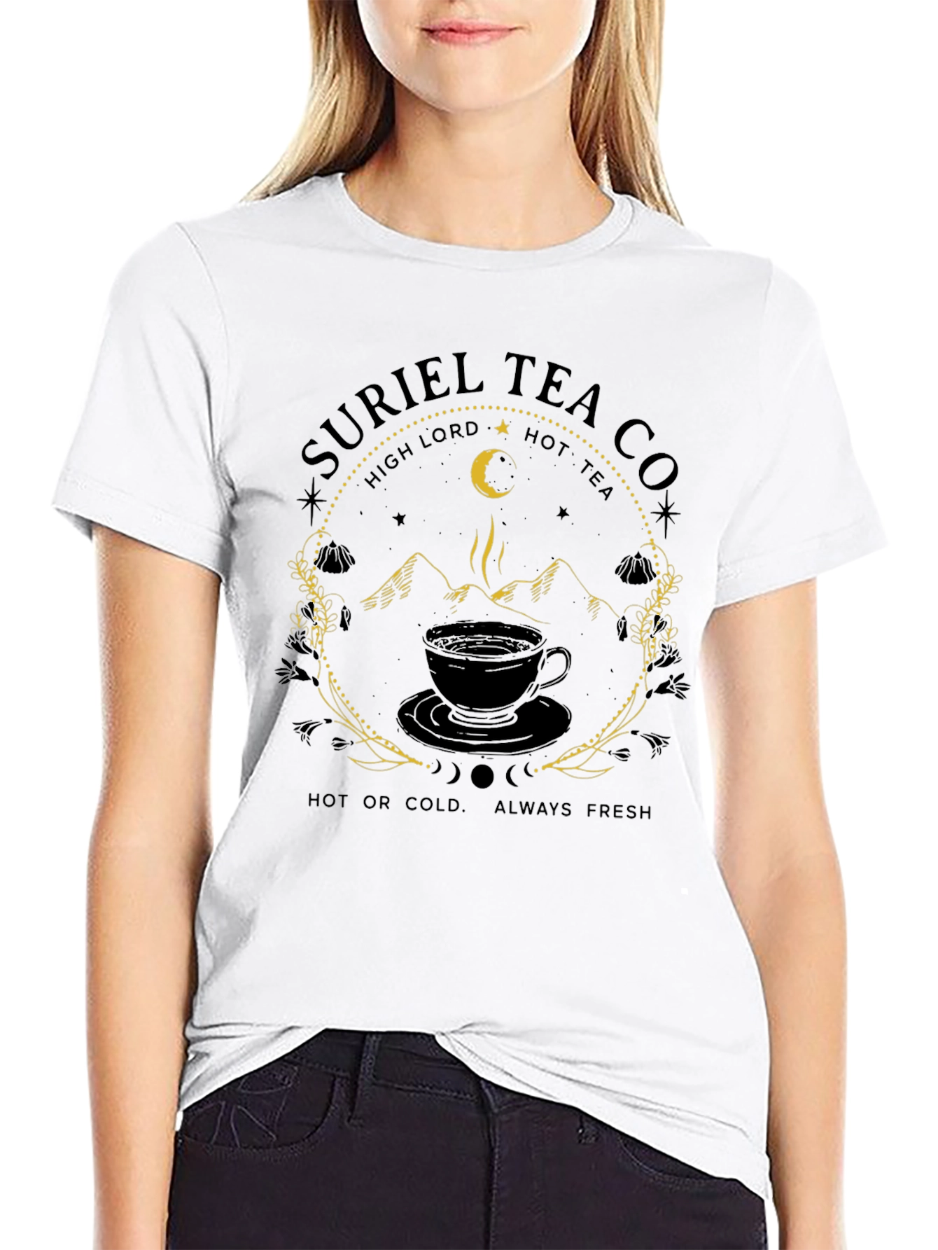 Suriel Tea Co. Black T-Shirt