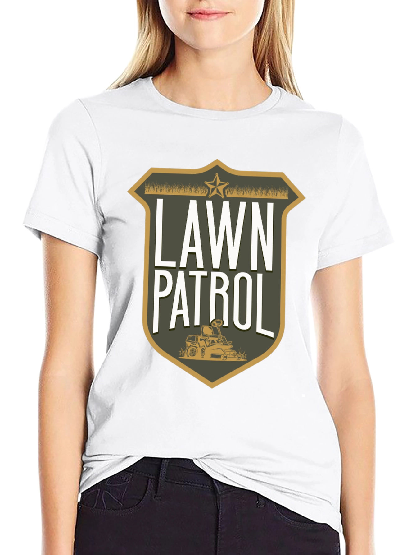 Lawn Patrol Graphic Tee - Funny Gardening T-Shirt