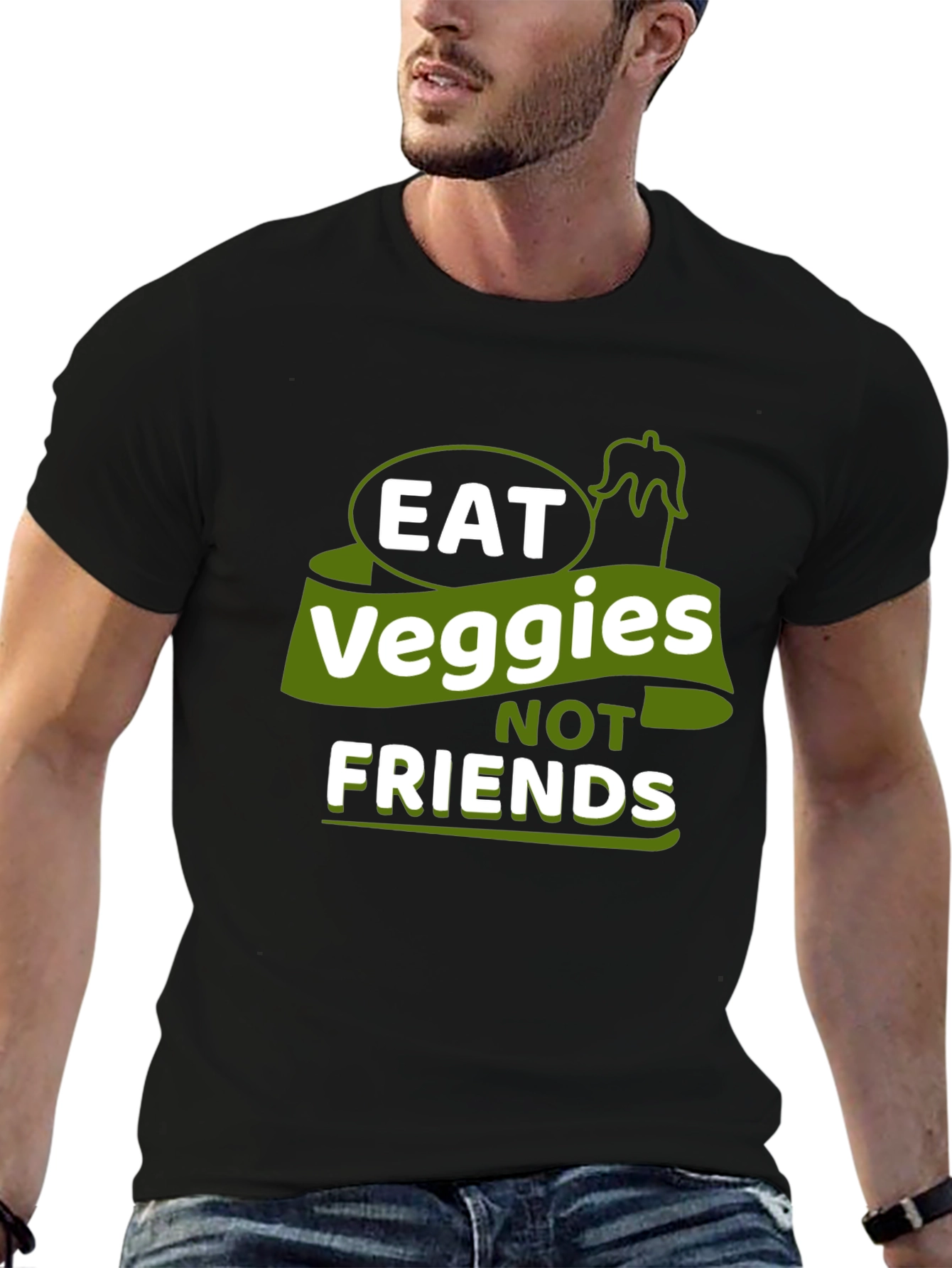 Eat Veggies Not Friends Tee