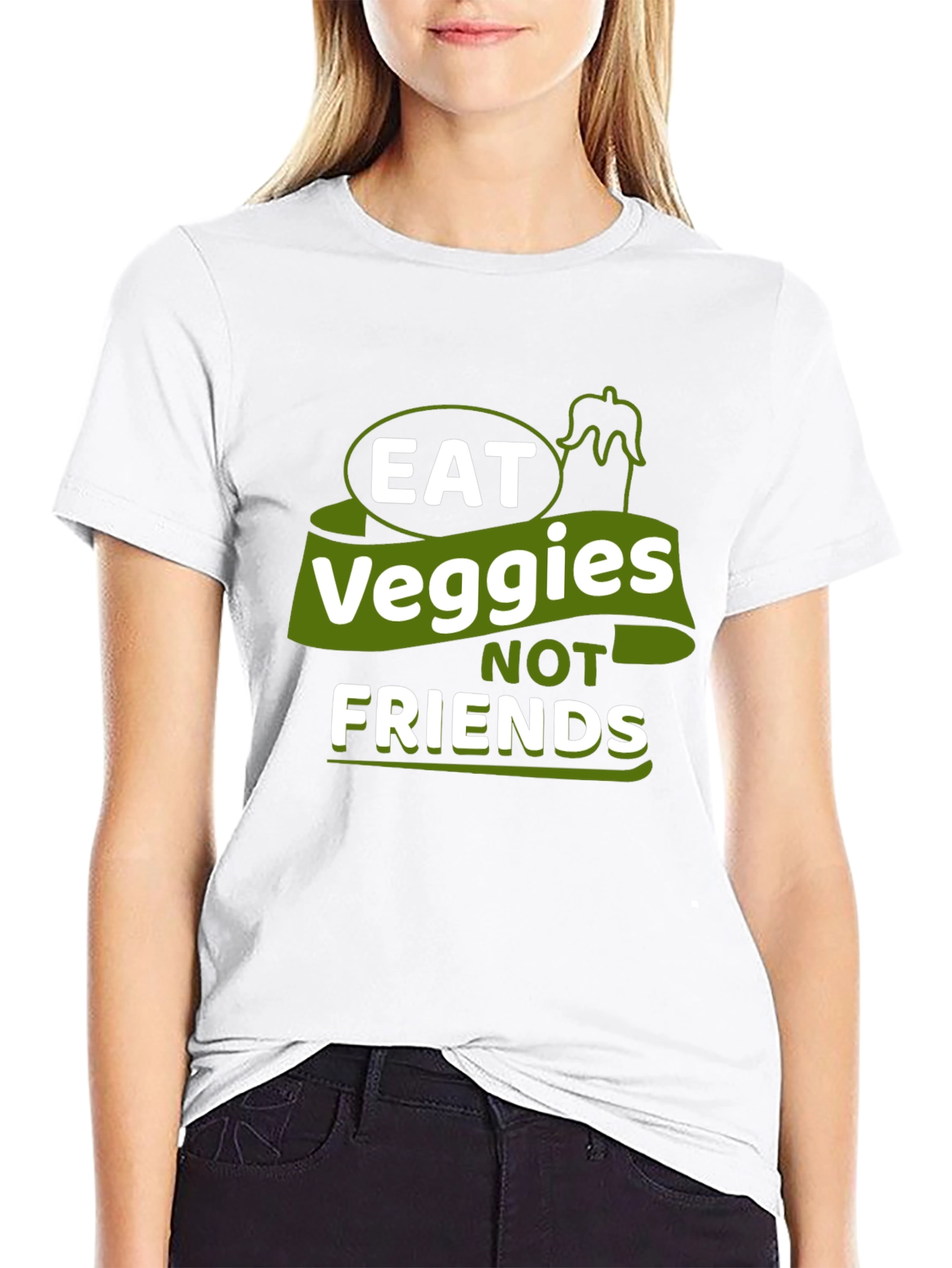 Eat Veggies Not Friends Tee