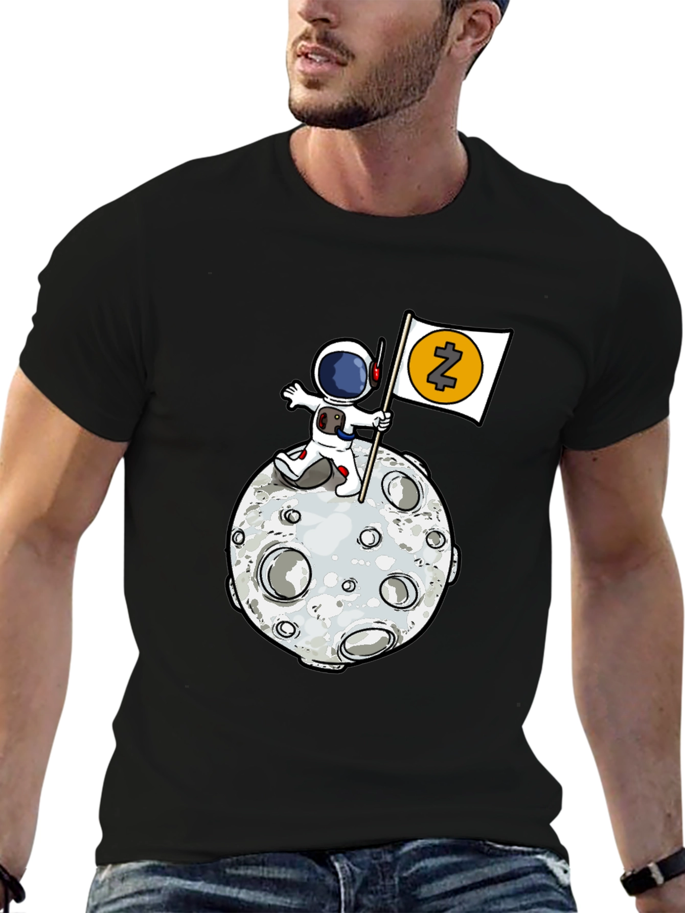Astronaut Moon Landing T-Shirt - Crypto Tee