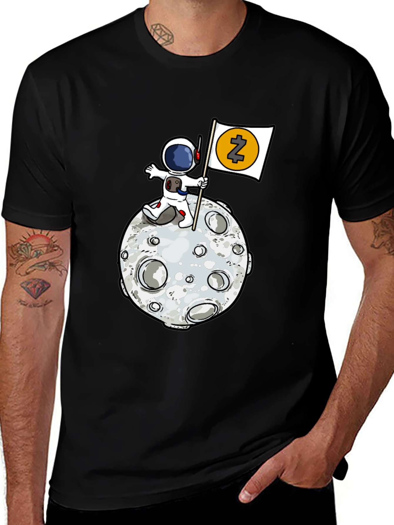 Astronaut Moon Landing T-Shirt - Crypto Tee