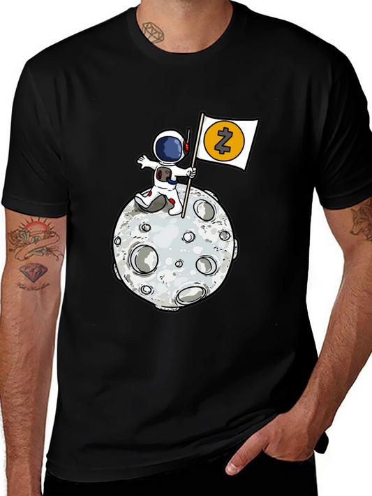 Astronaut Moon Landing T-Shirt - Crypto Tee